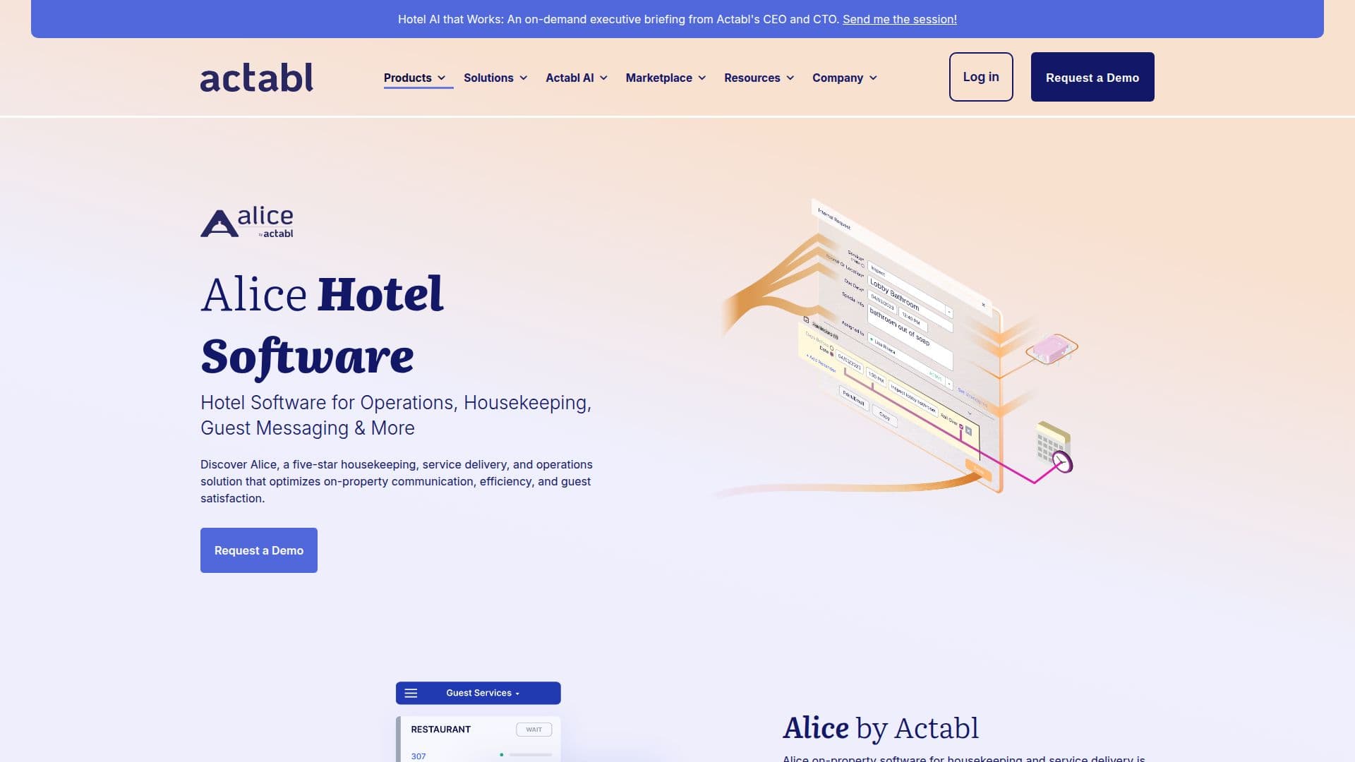 ALICE Hotel Software screenshot
