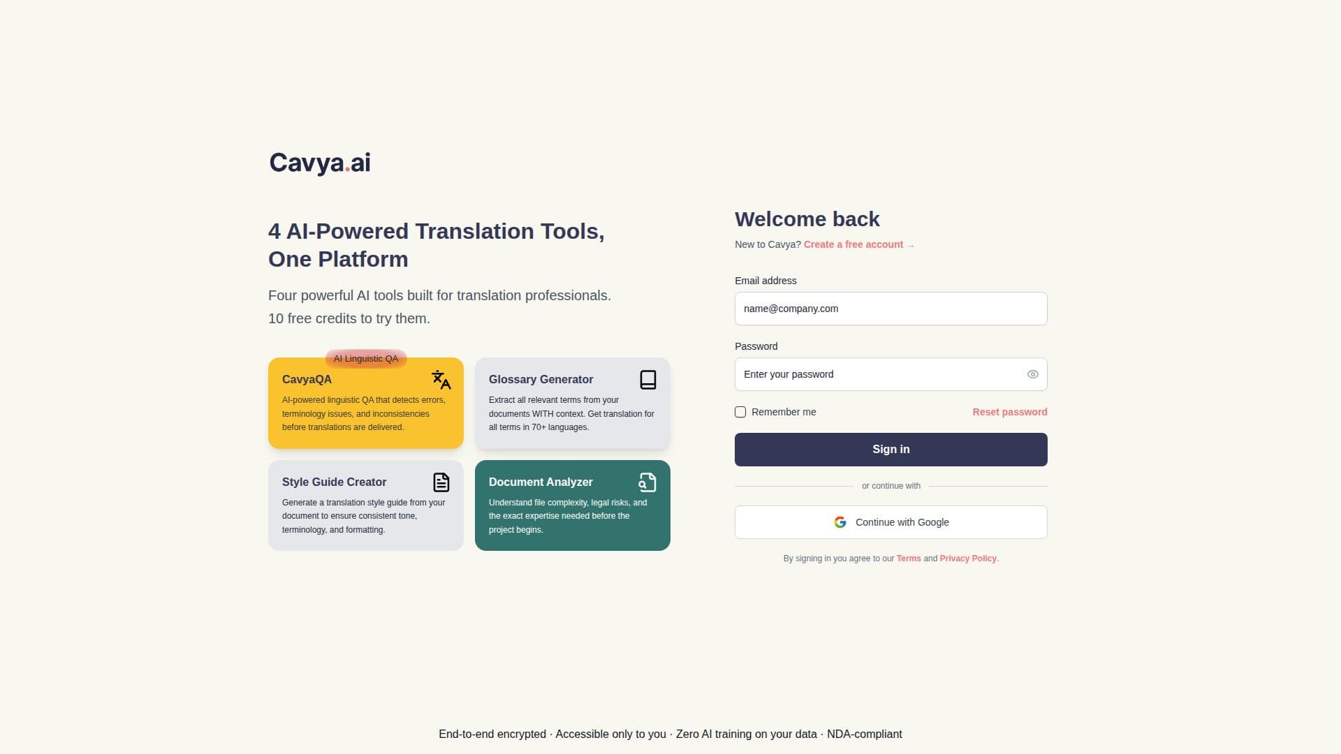 Cavya.ai Plataforma de Localização screenshot