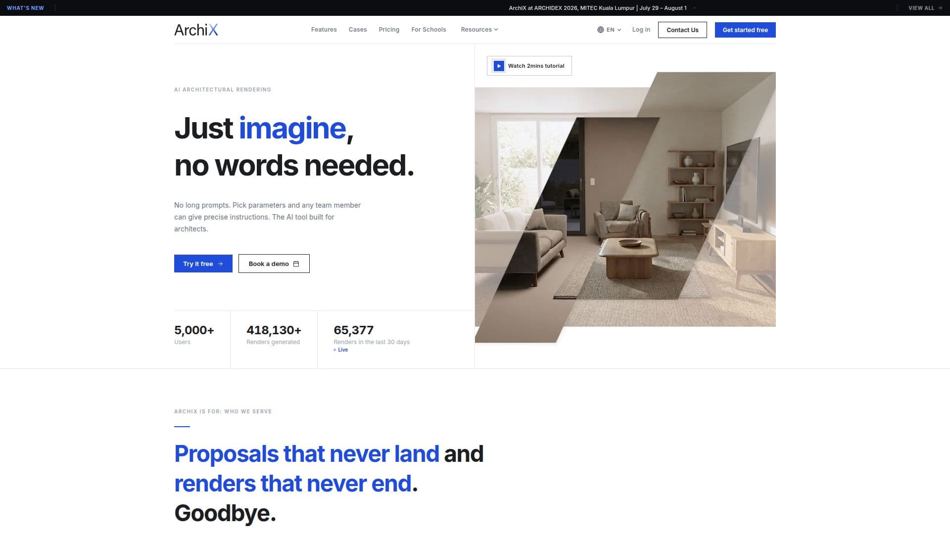 ArchiX | Renderização Arquitetônica com IA screenshot