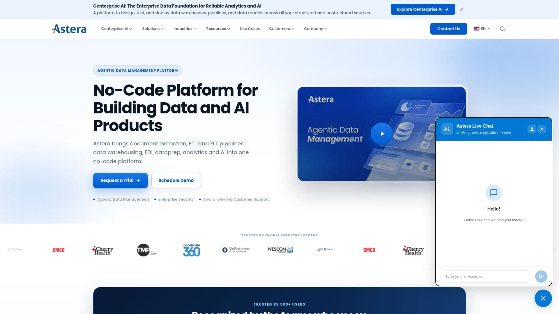 Astera Centerprise screenshot