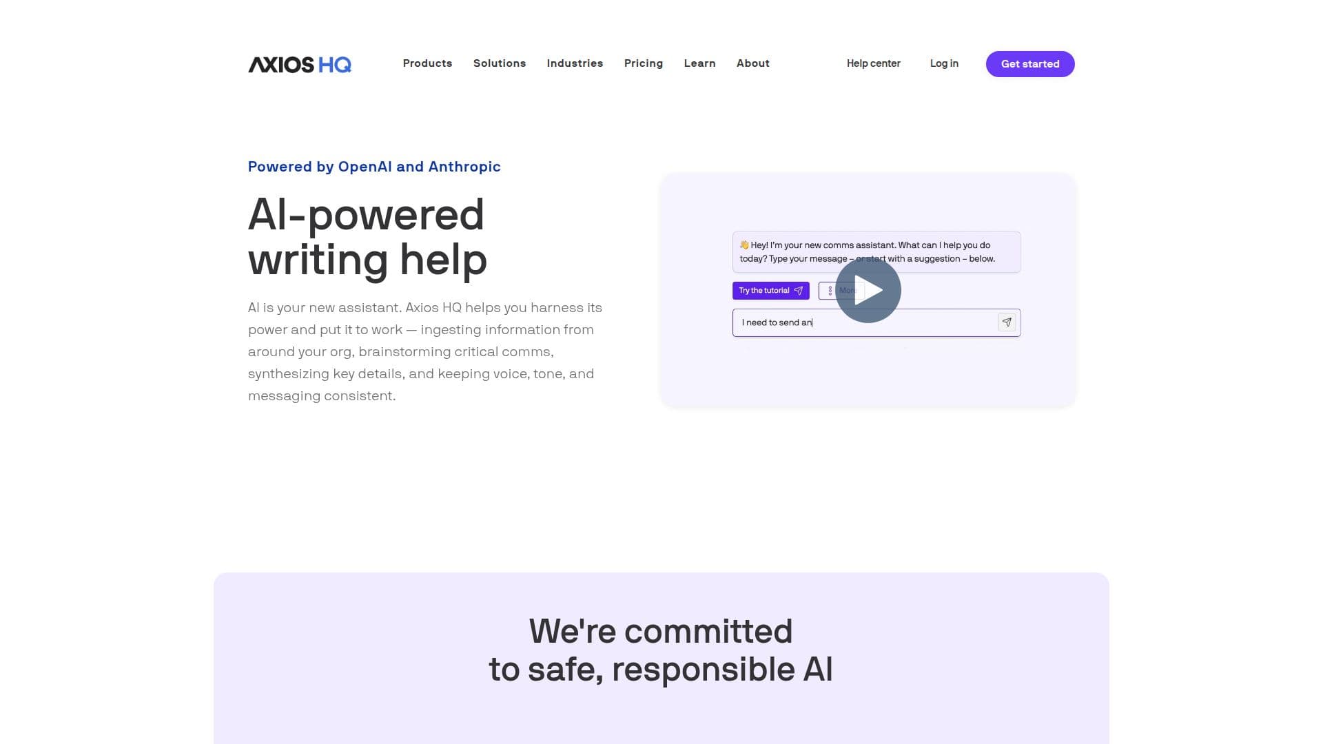 Axios HQ screenshot