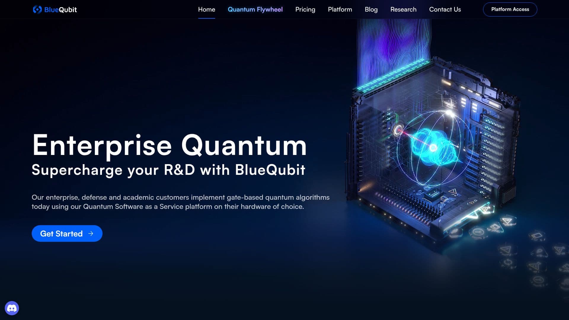 Software de Computação Quântica BlueQubit screenshot