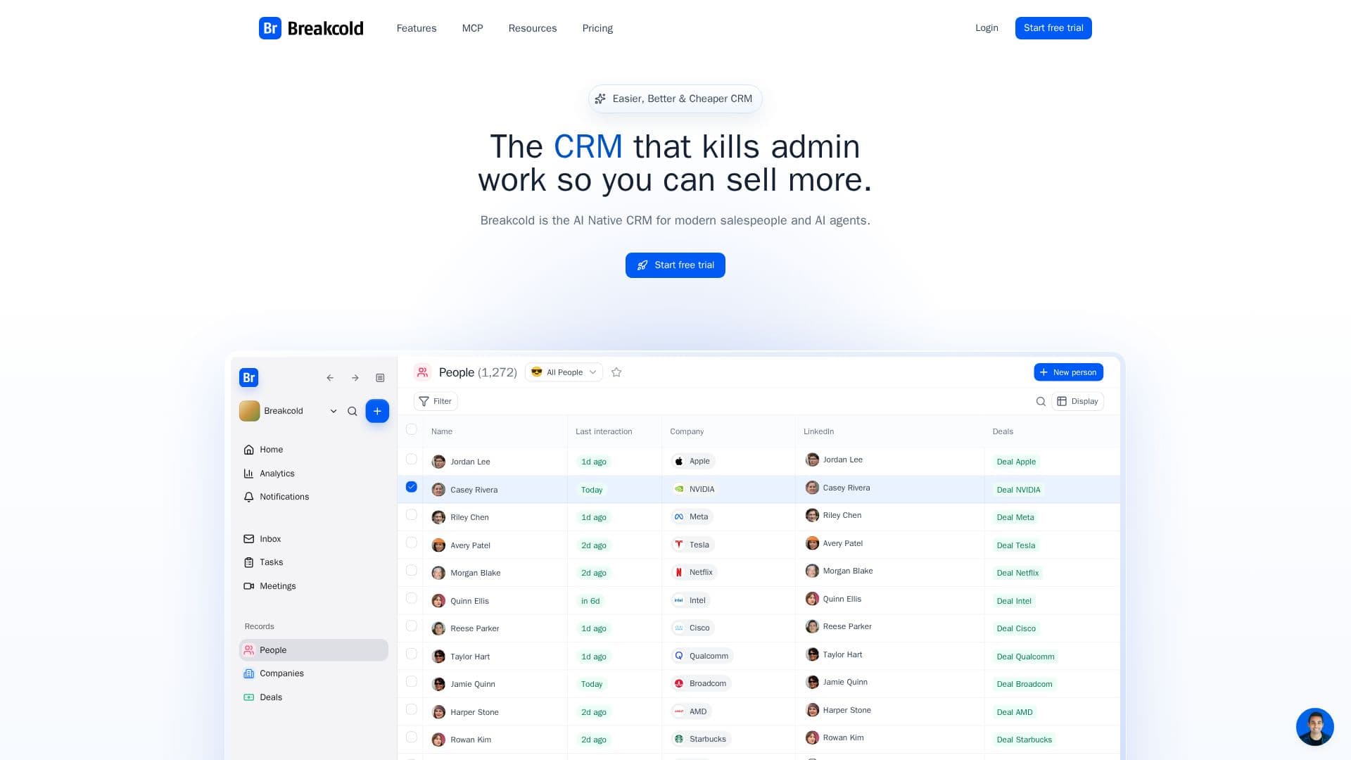 Breakcold - CRM Nativo de IA screenshot
