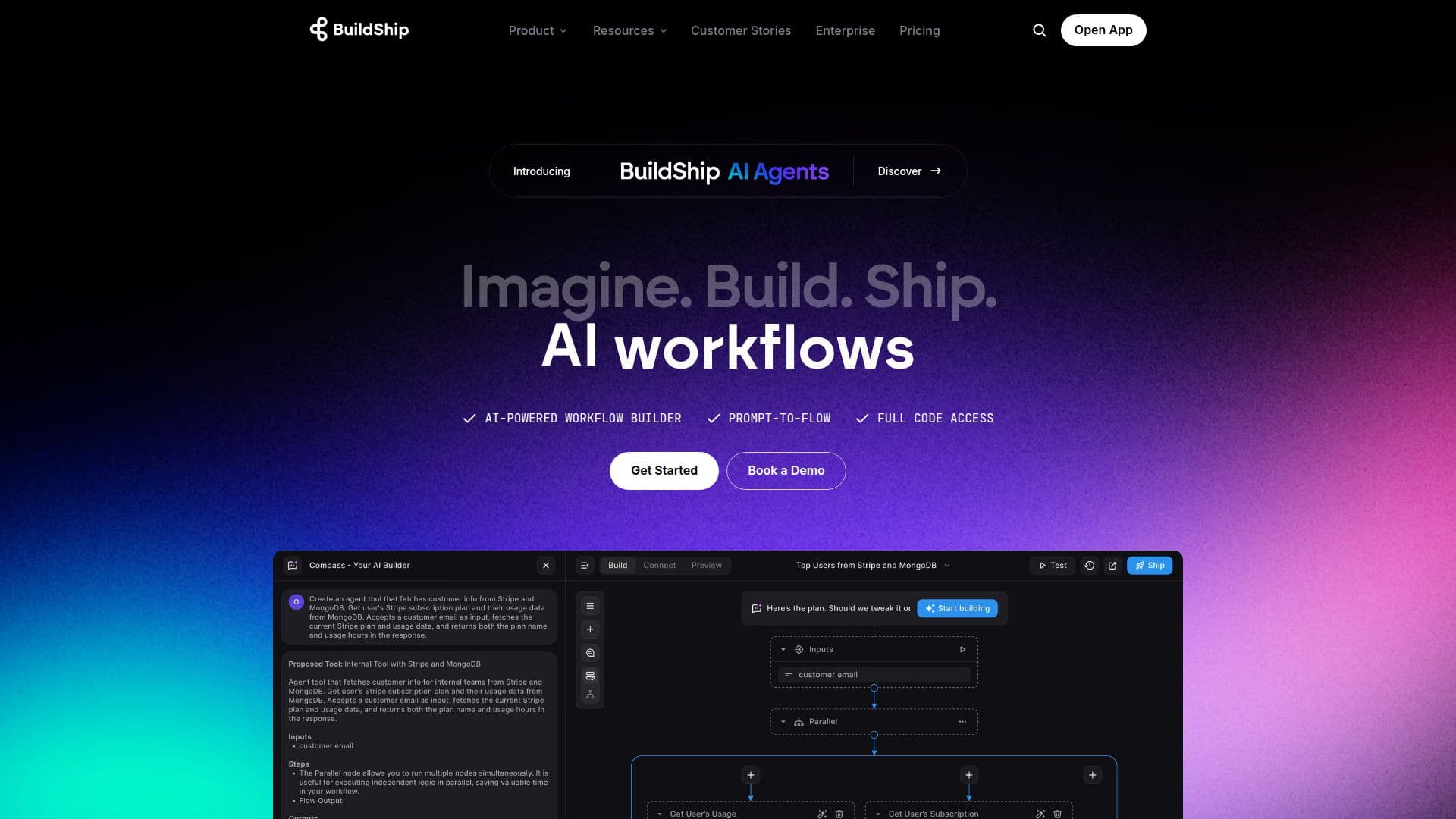 Construtor de Fluxos de Trabalho AI BuildShip screenshot