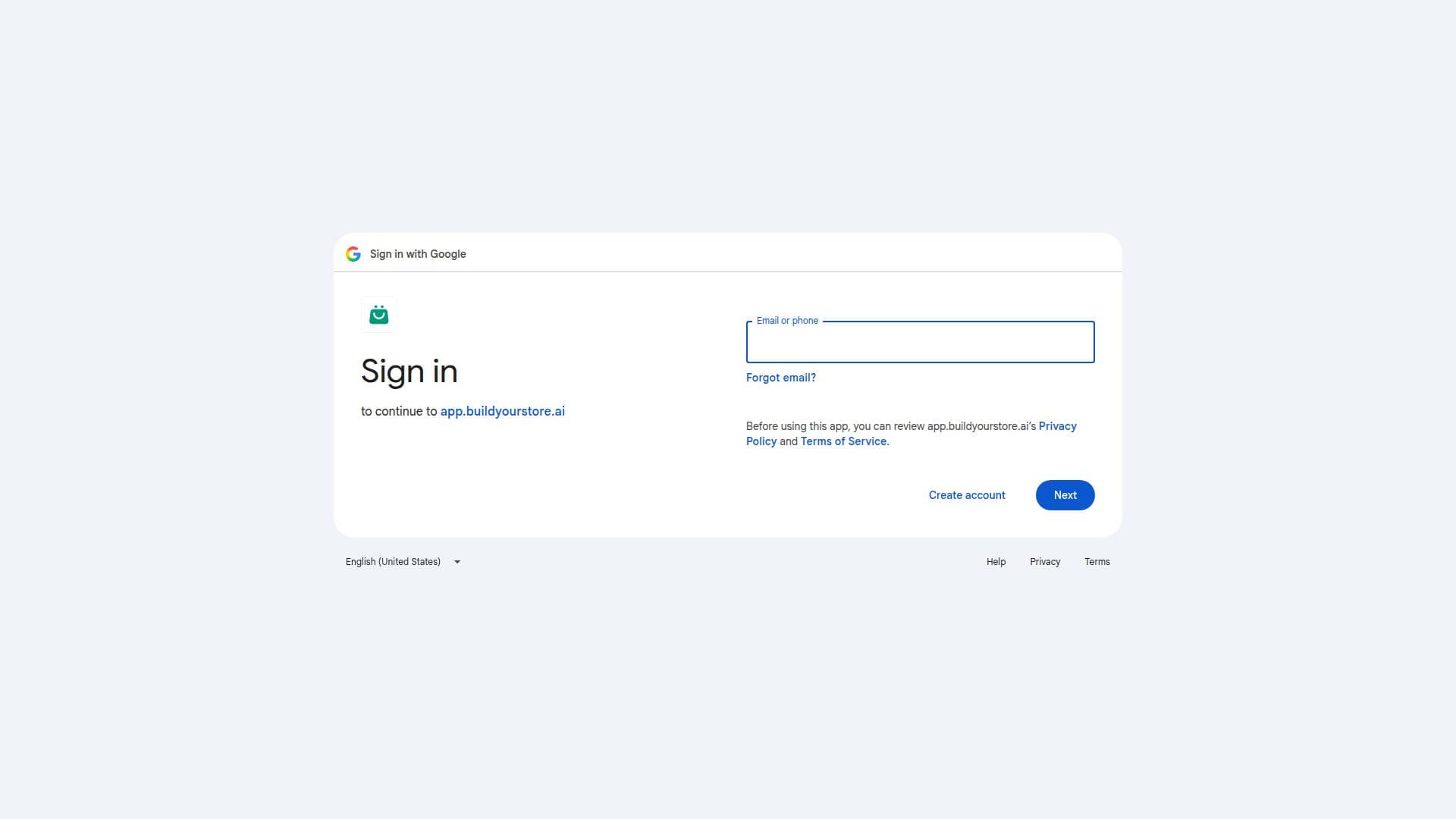 BuildYourStore.AI screenshot