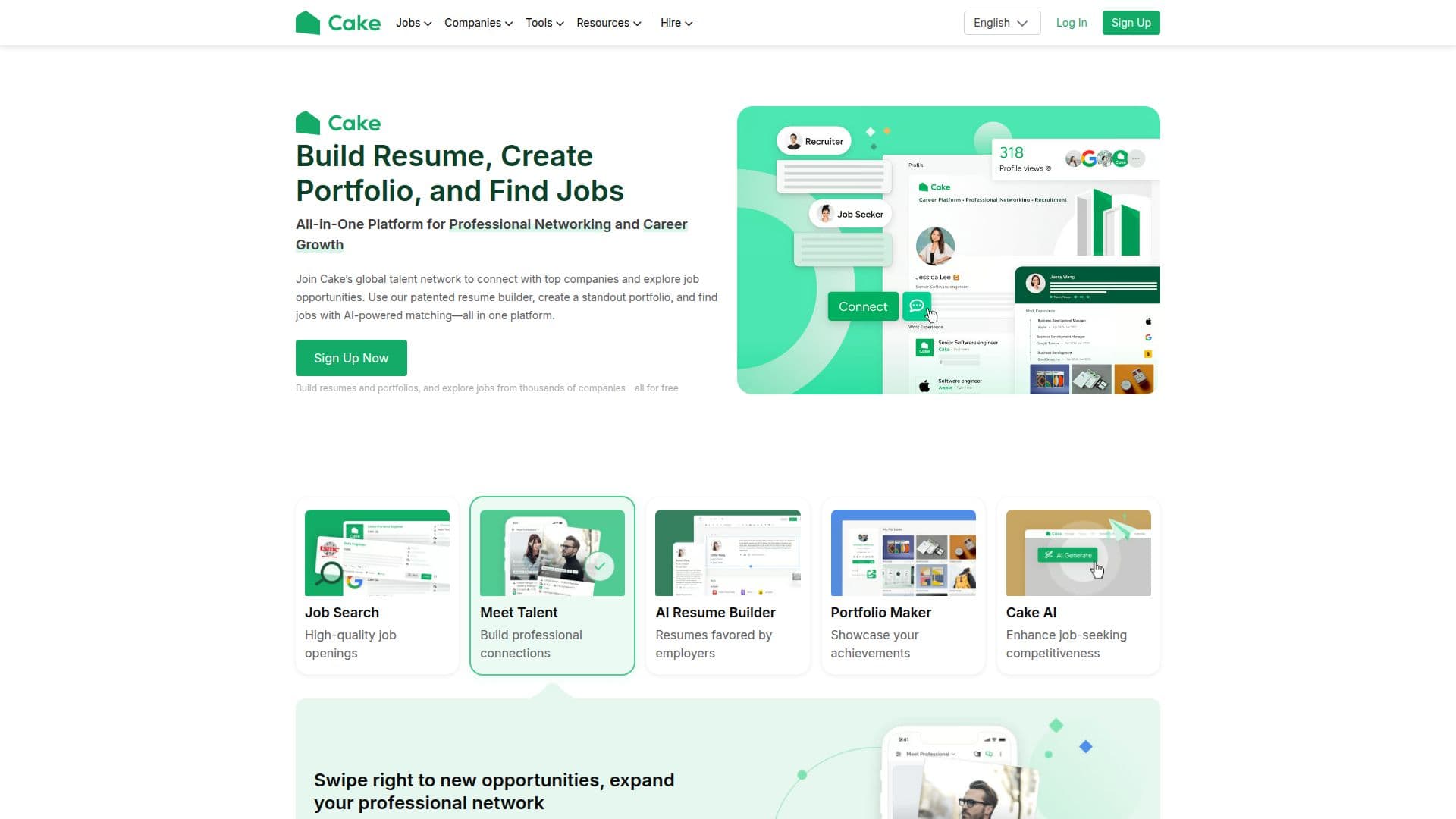 Cake: Rede Global de Talentos screenshot
