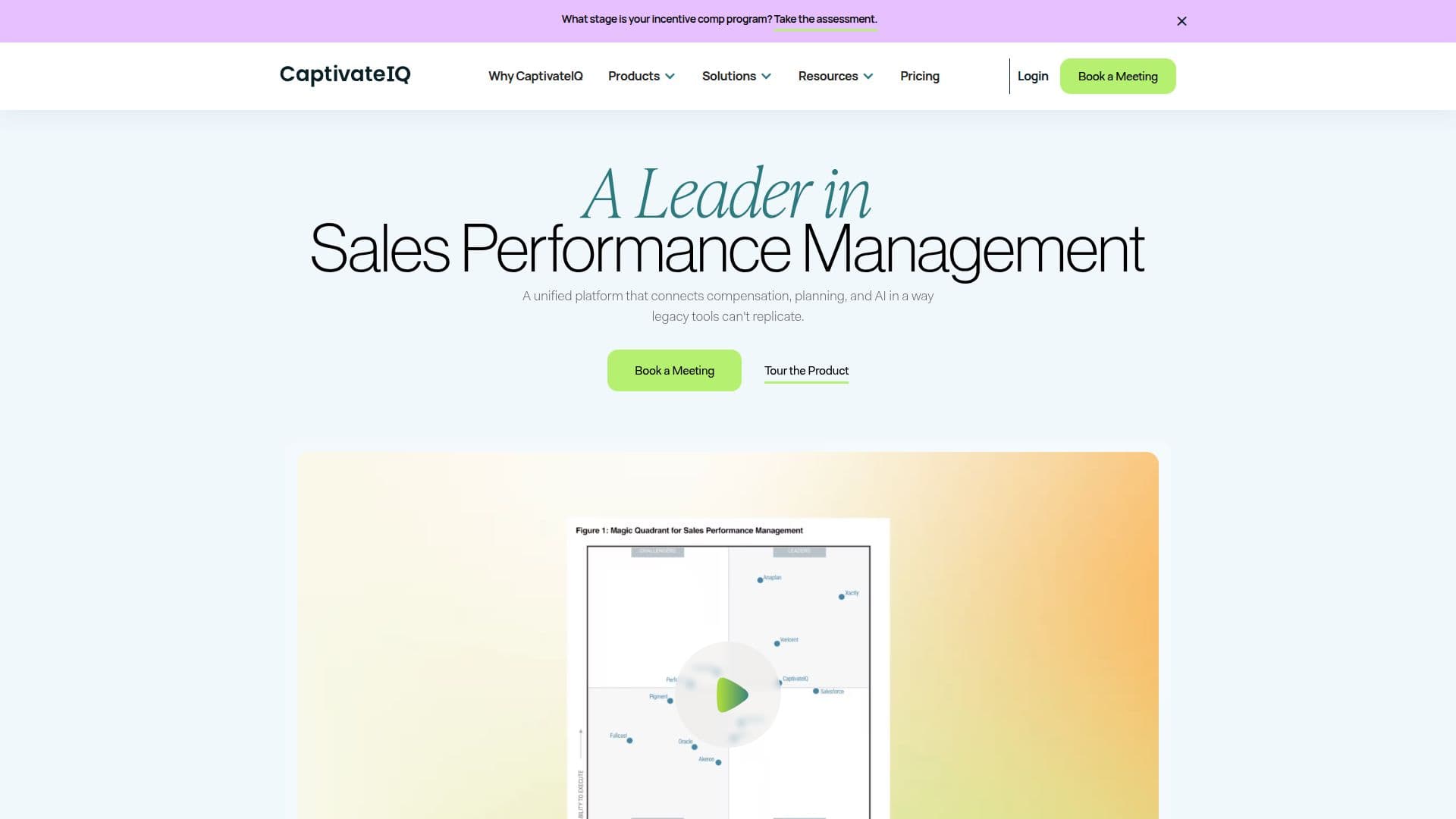 CaptivateIQ Planning screenshot