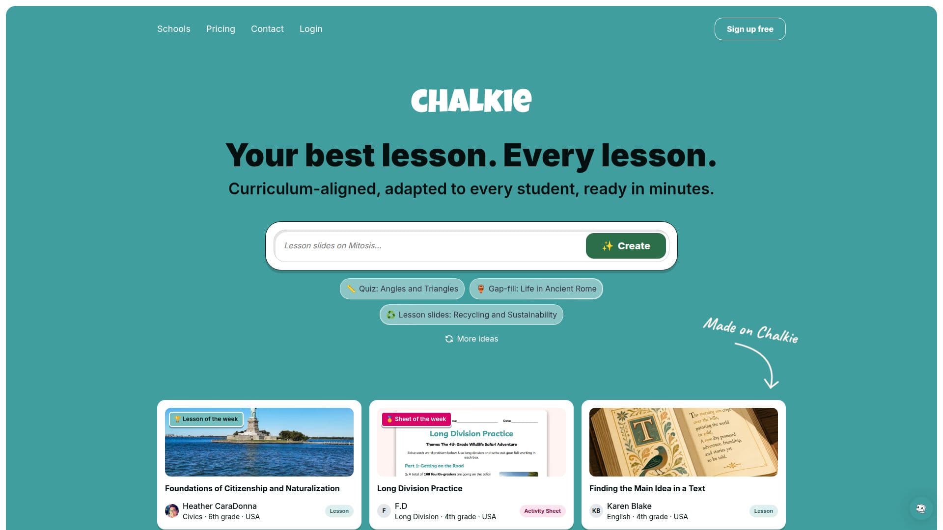 Chalkie AI para Professores screenshot