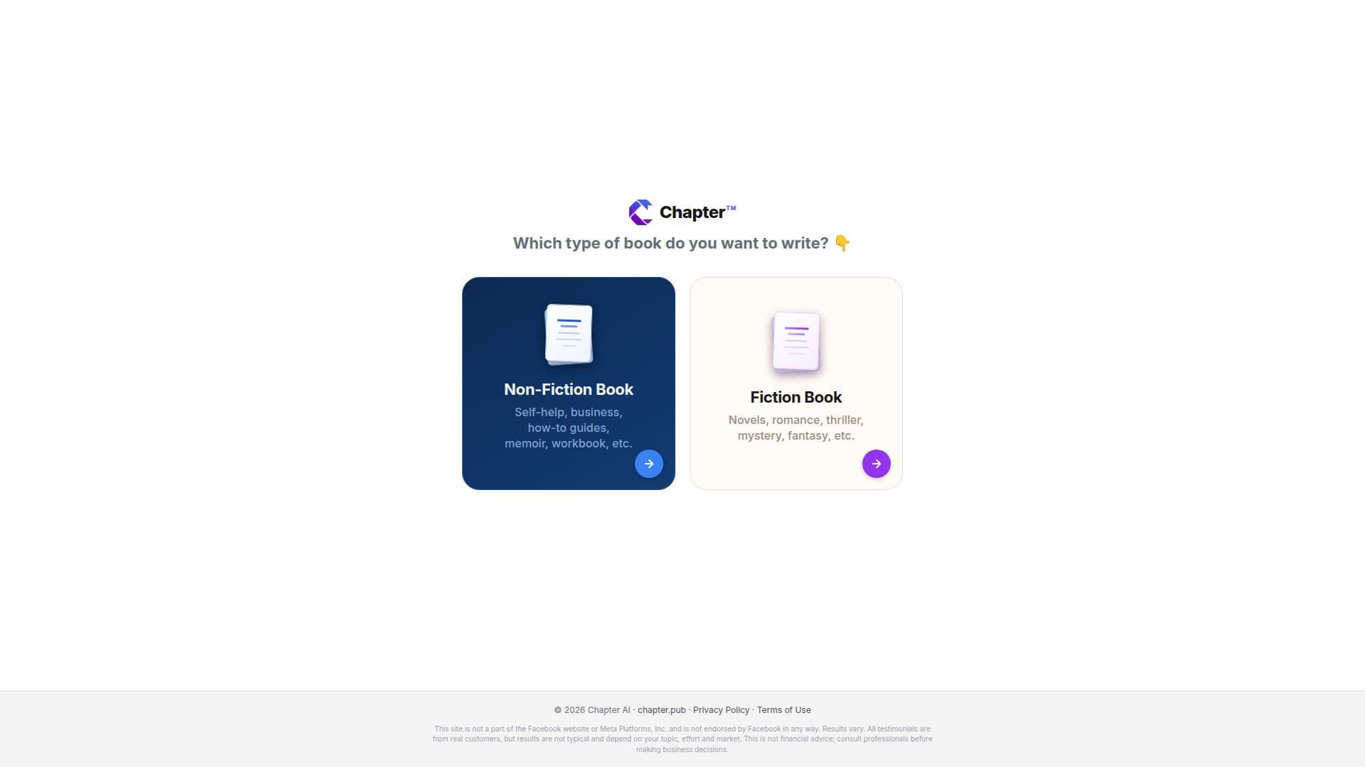 Chapter AI | Escreva Seu Livro screenshot