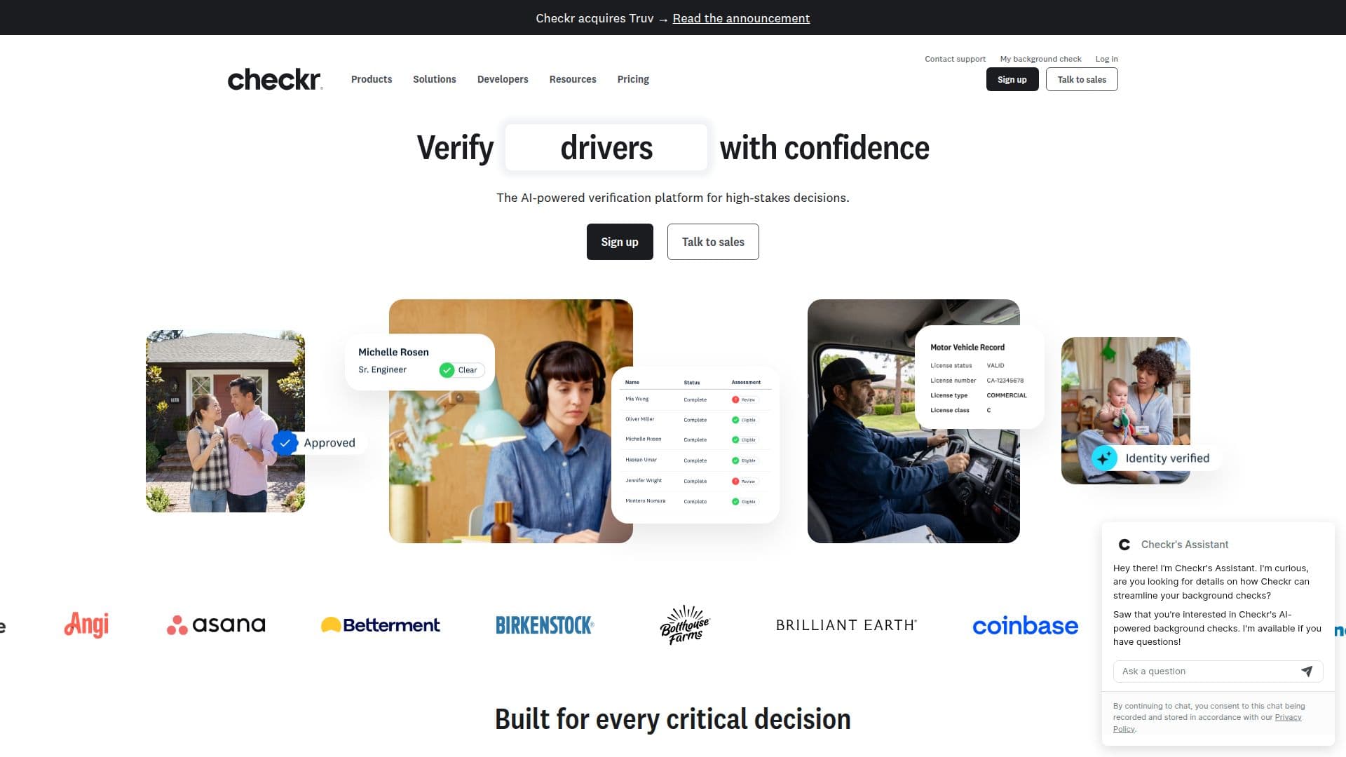 Checkr: Verificações de Antecedentes e Validação screenshot