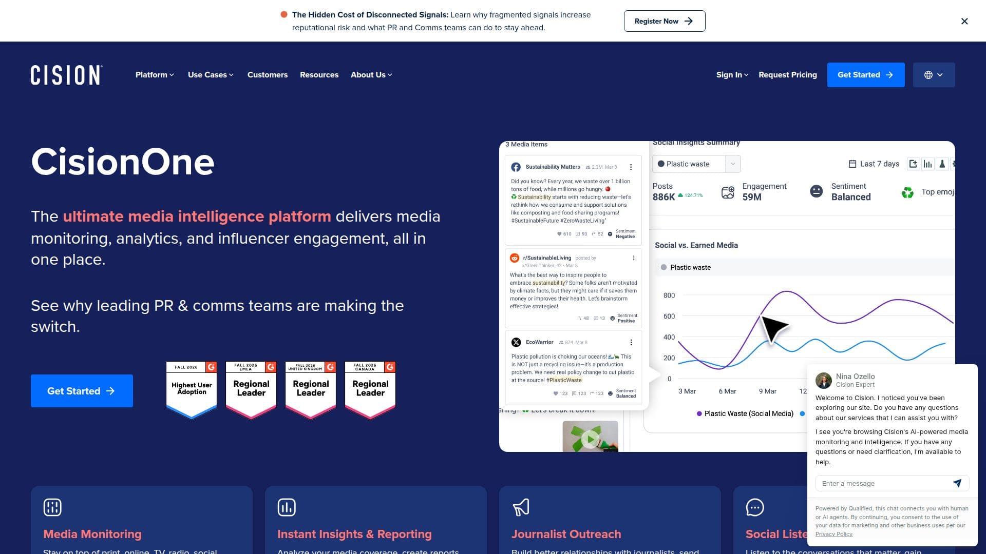 CisionOne screenshot
