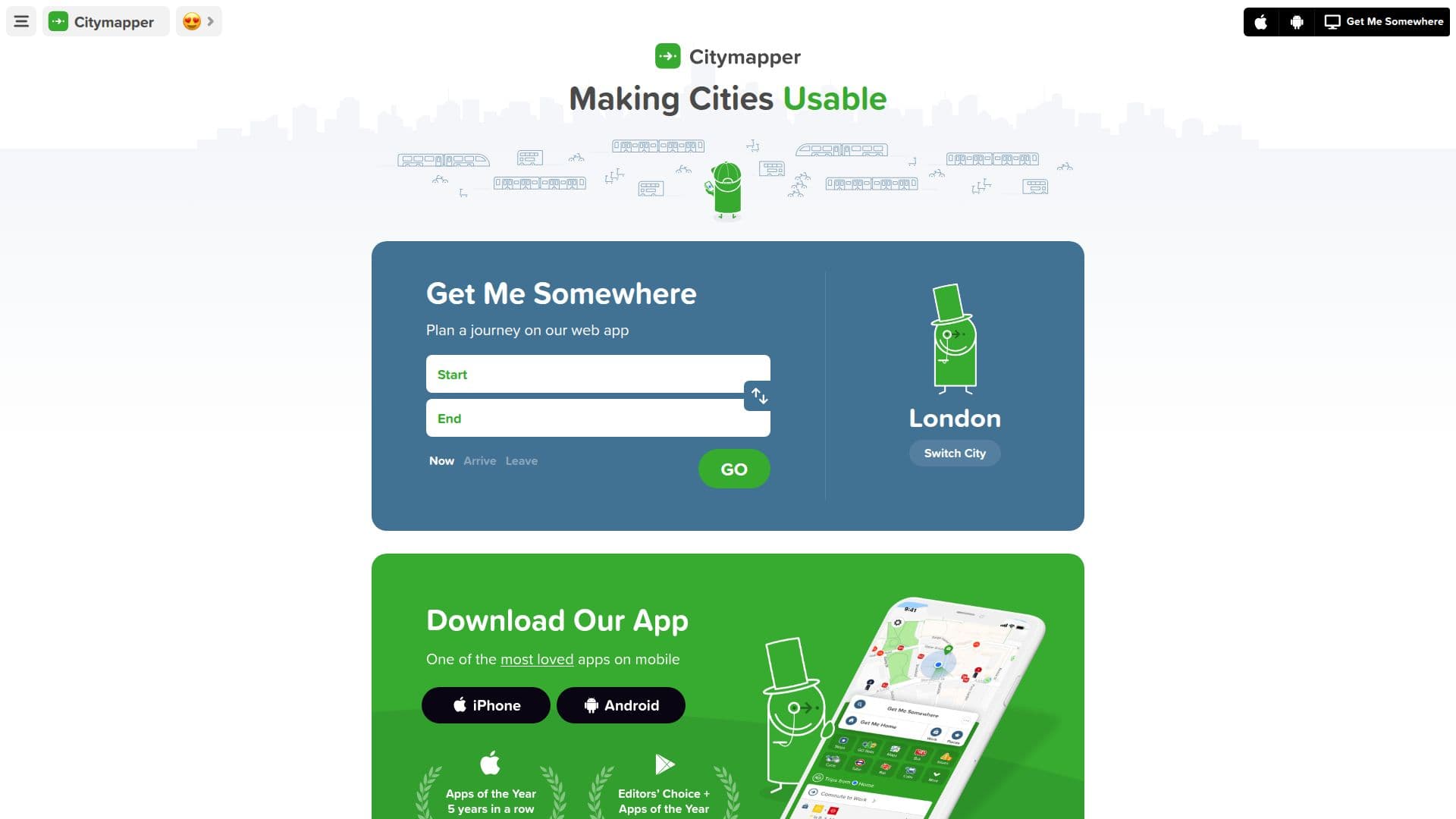Citymapper - O Aplicativo de Transporte Definitivo screenshot