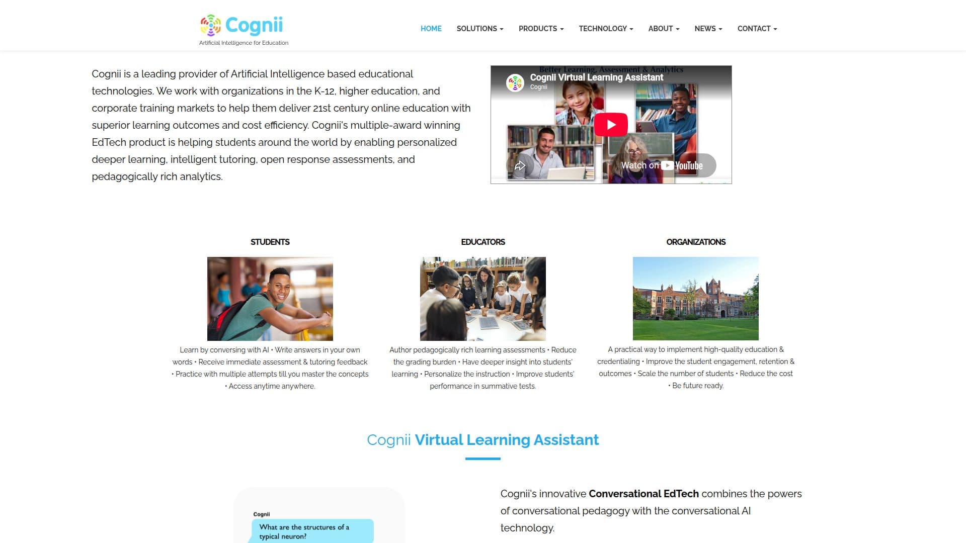 Cognii - IA para Educação screenshot