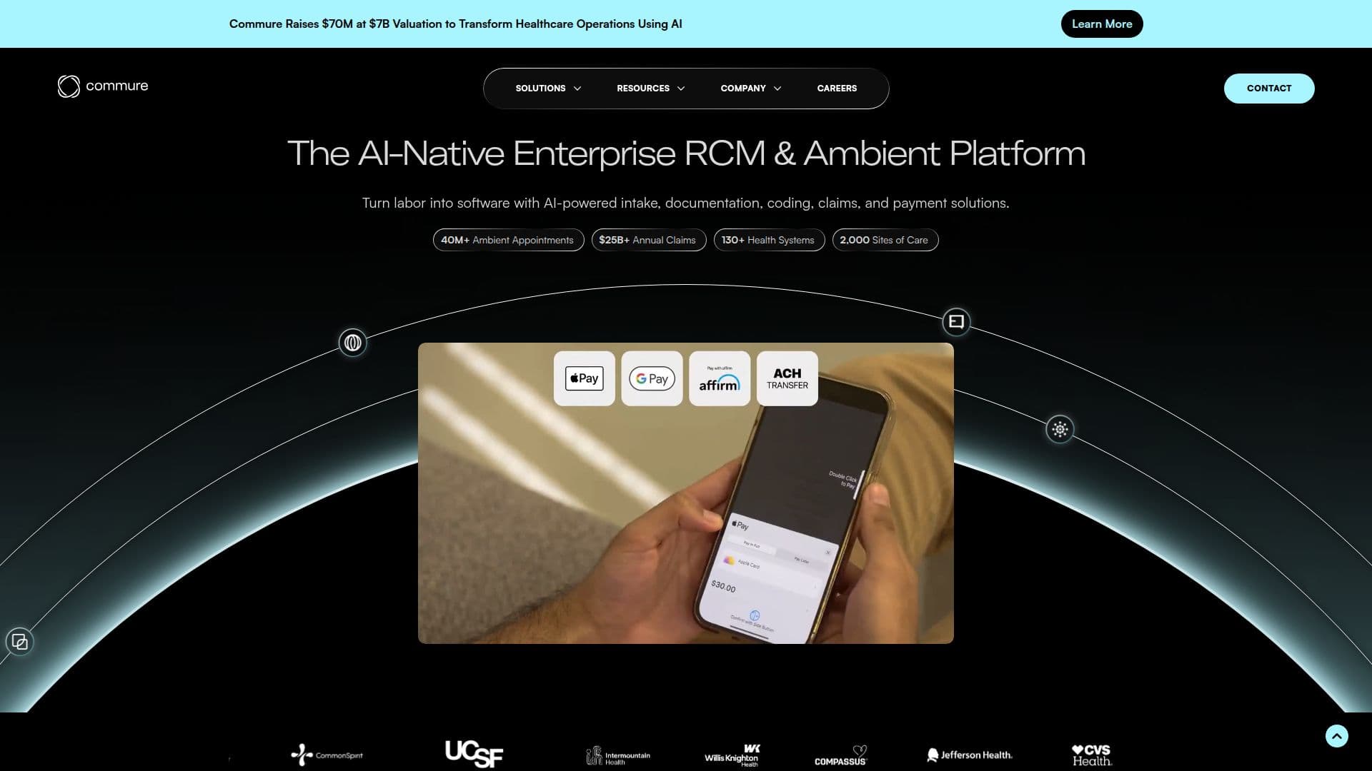Commure - Plataforma RCM Nativa em IA screenshot