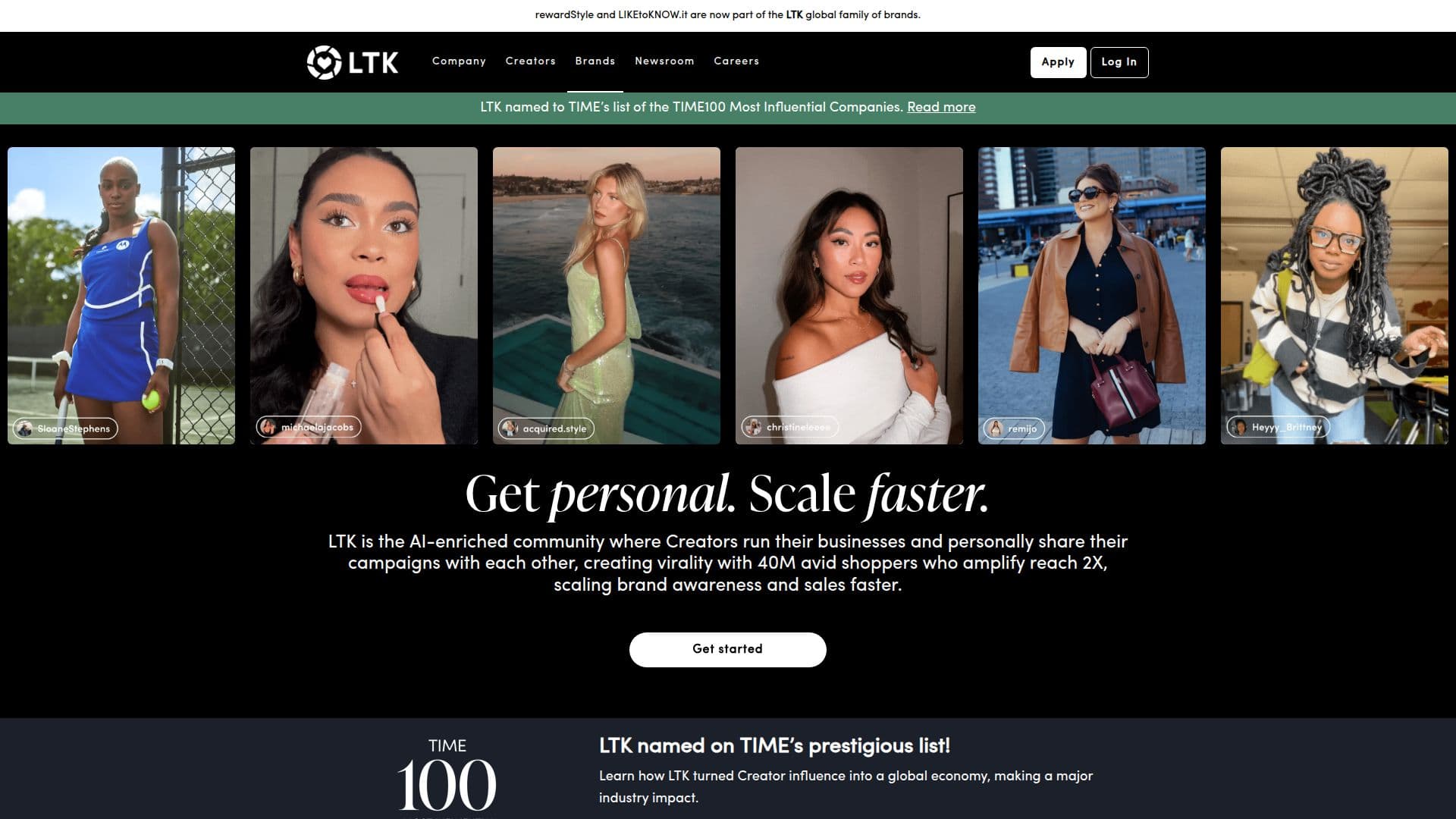 Plataforma de Influenciadores LTK screenshot