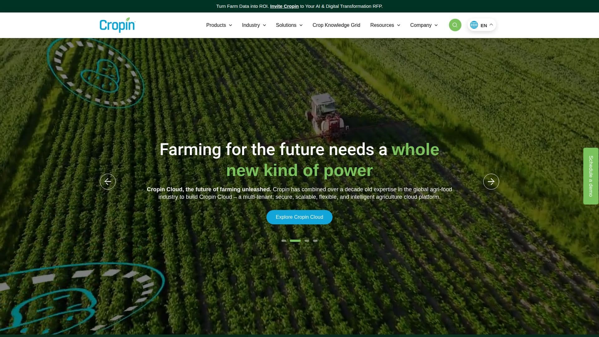 Aplicativo de Agricultura Inteligente Cropin screenshot