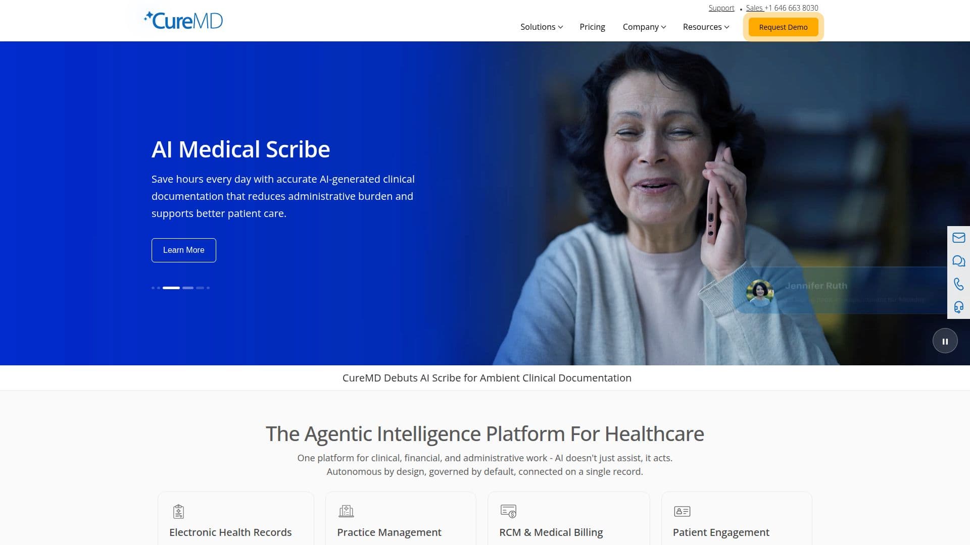 CureMD Healthcare Solutions screenshot