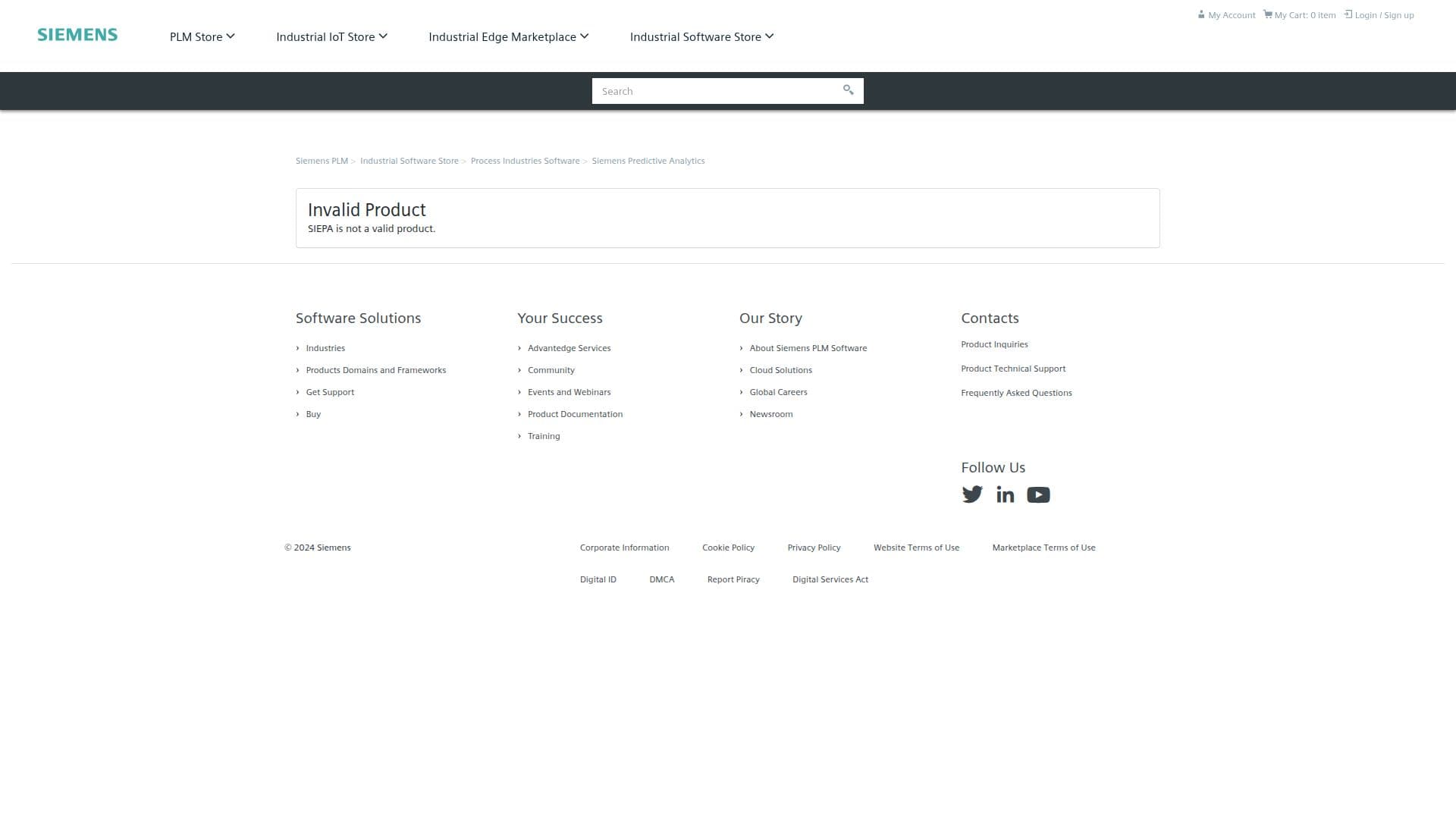 Siemens Predictive Analytics screenshot