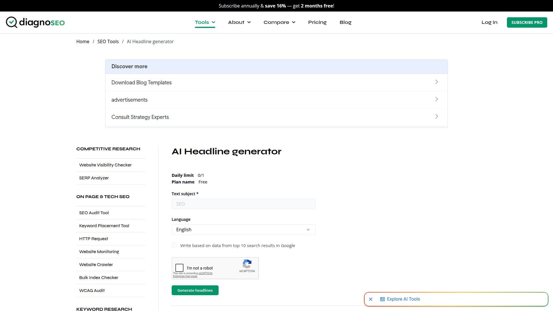 Gerador de Títulos Diagnoseo screenshot