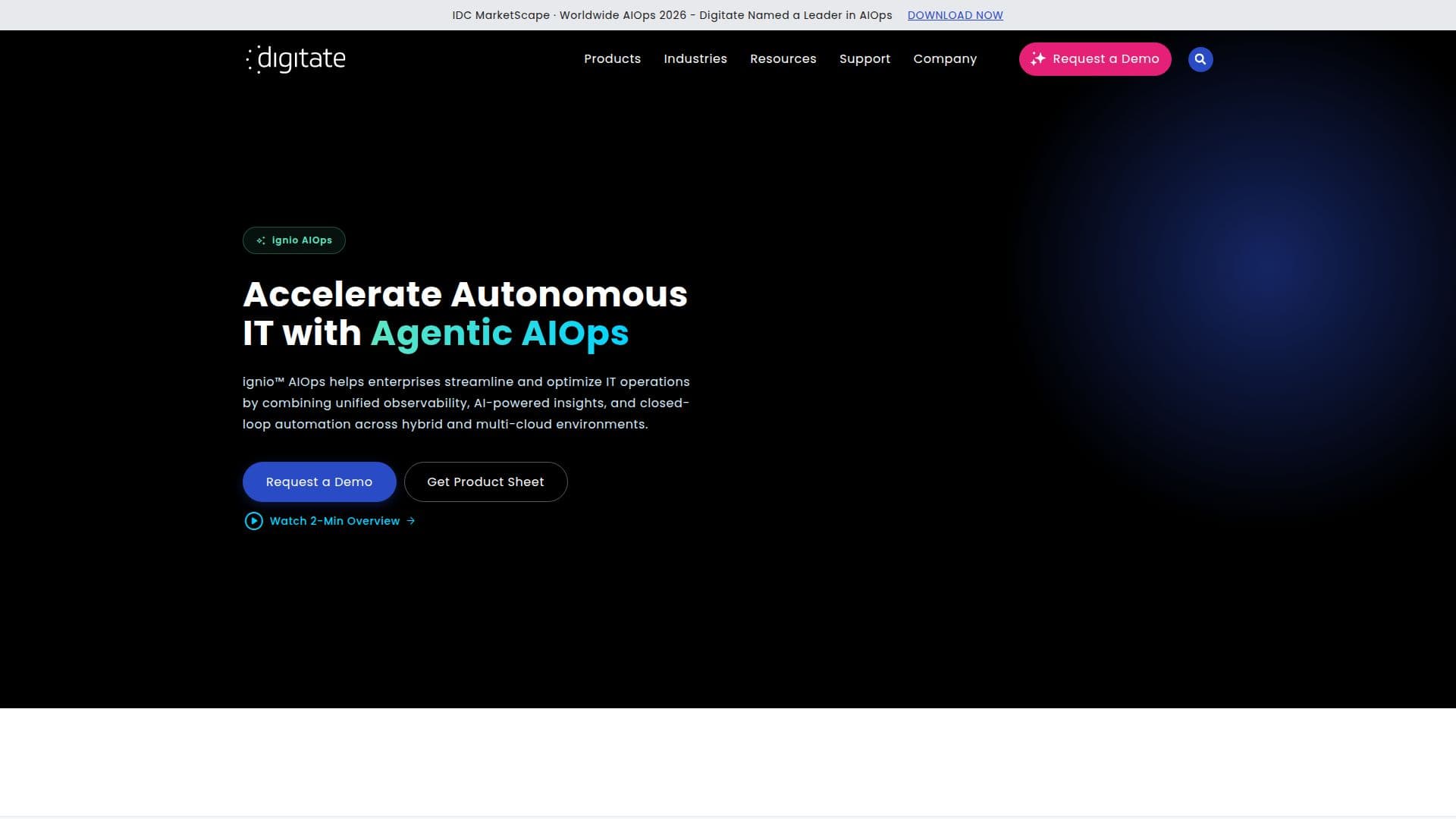 ignio AIOps Platform screenshot