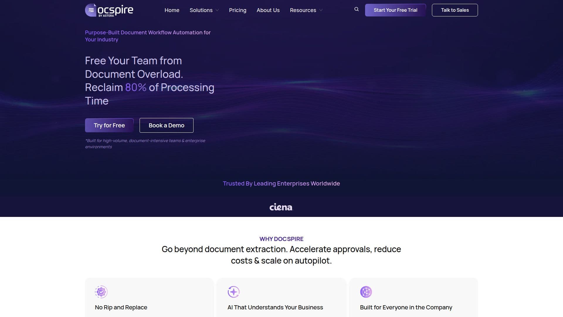 Plataforma de Fluxo de Documentos Docspire AI screenshot