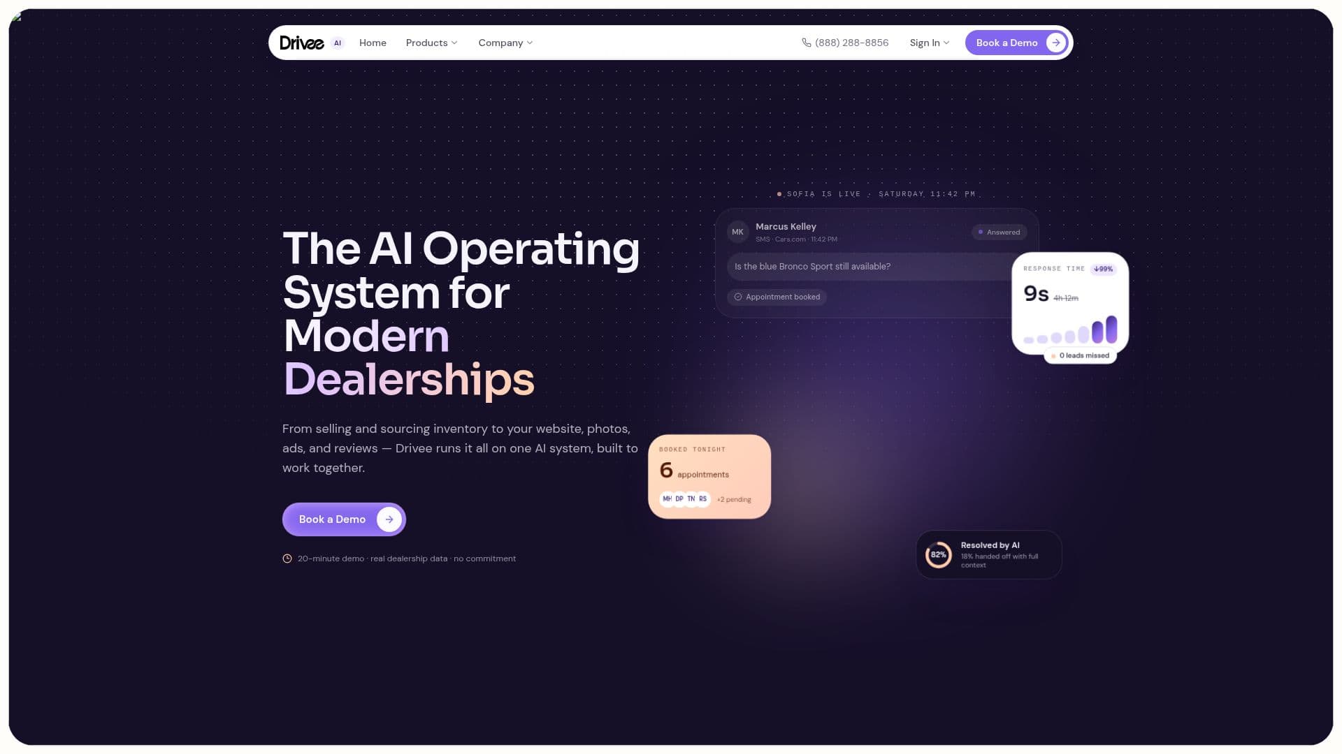 Sistema Operacional Drivee AI screenshot