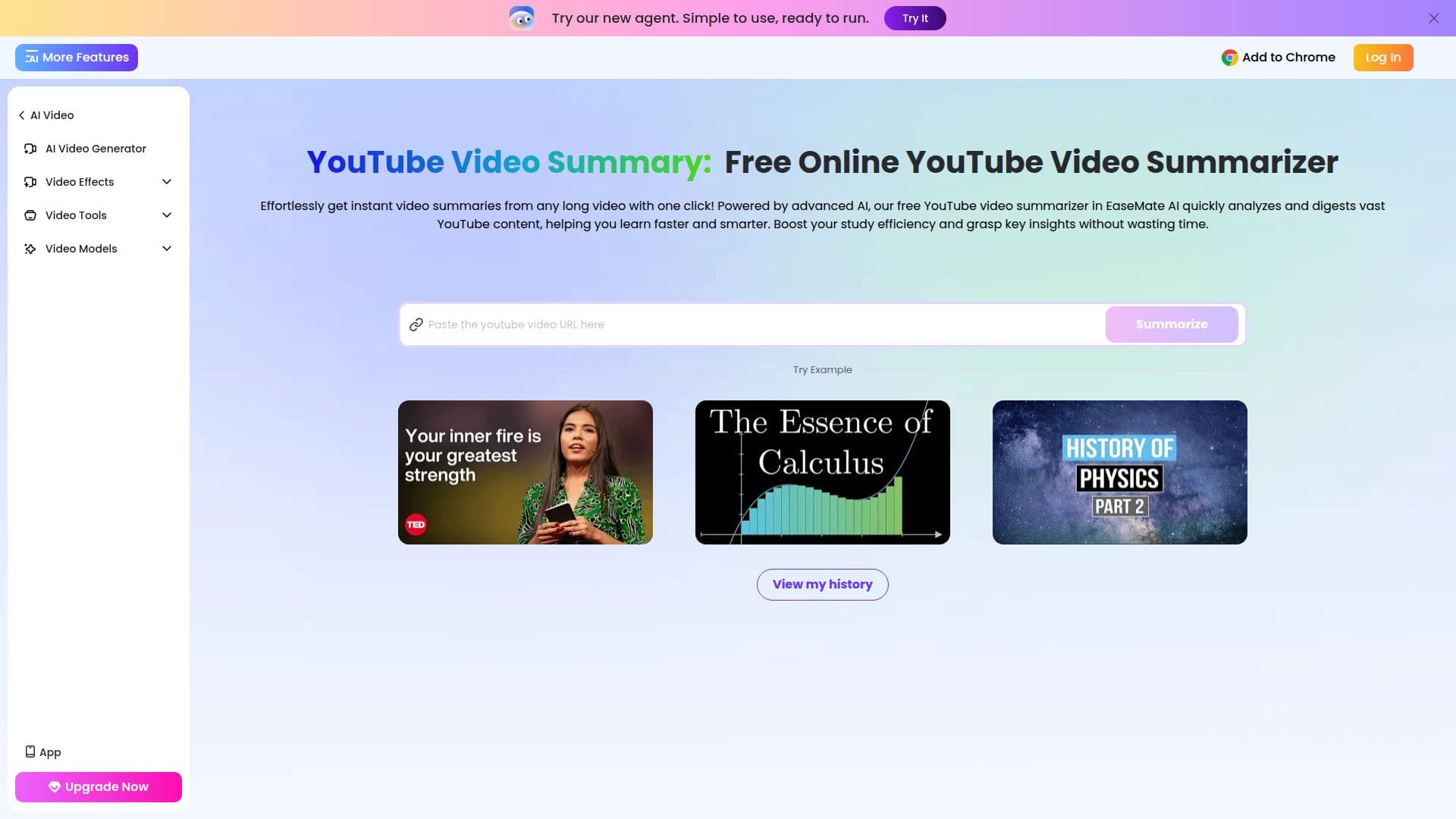 Resumo de Vídeo do YouTube EaseMate AI screenshot