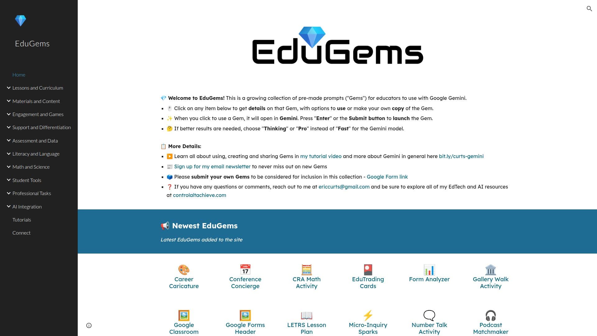 EduGems Ferramentas de Educação AI screenshot