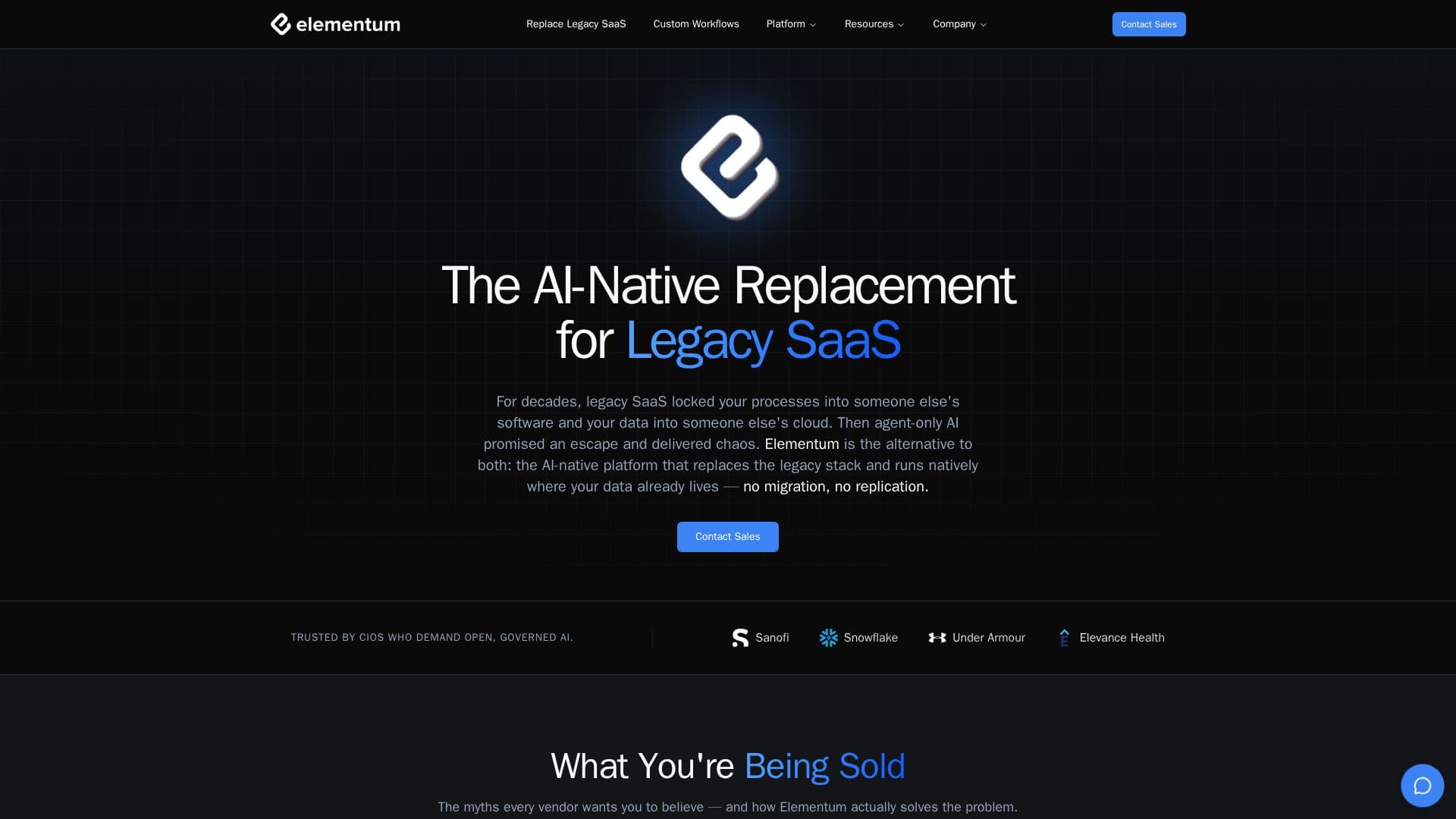Elementum AI Platform screenshot