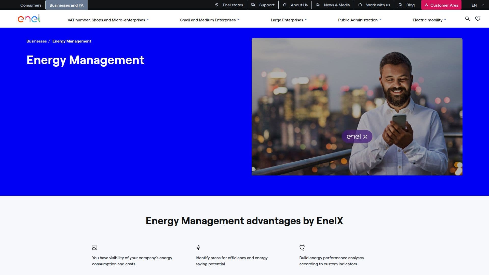 Enel X Energy Manager screenshot