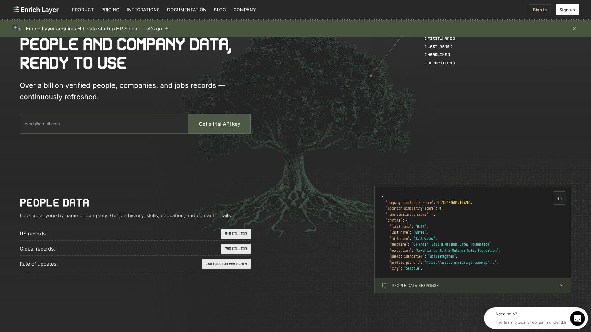 Enrich Layer - API de Dados para Pessoas e Empresas screenshot
