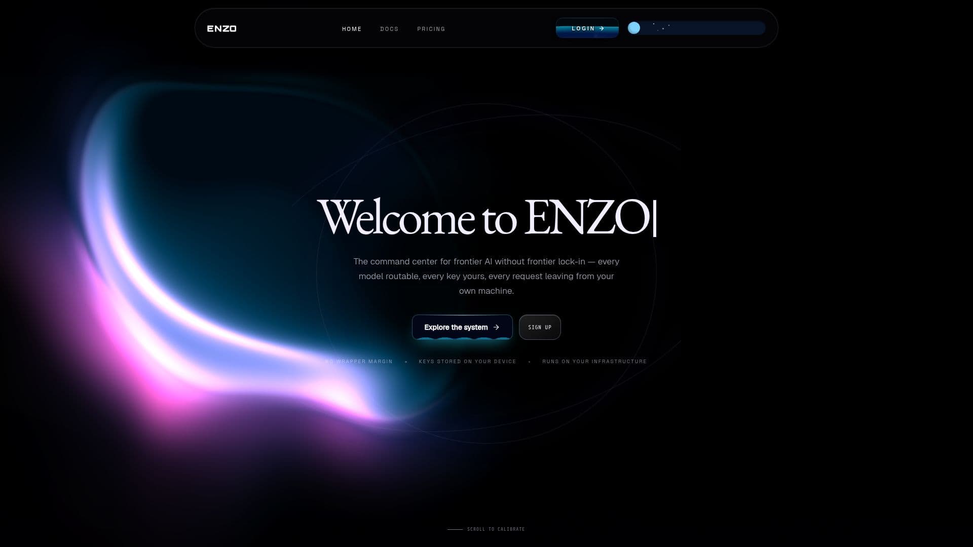 ENZO — AI Hub screenshot