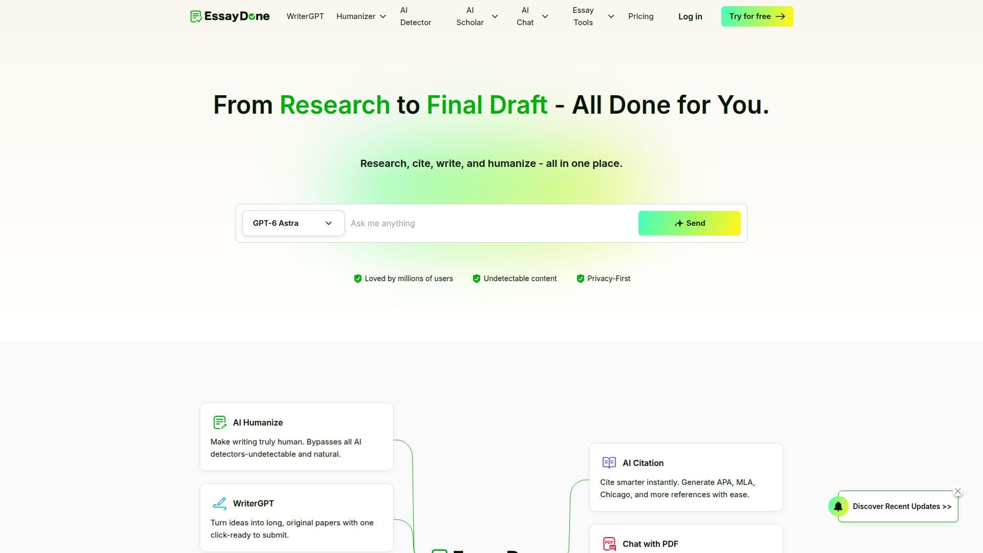 EssayDone.ai screenshot