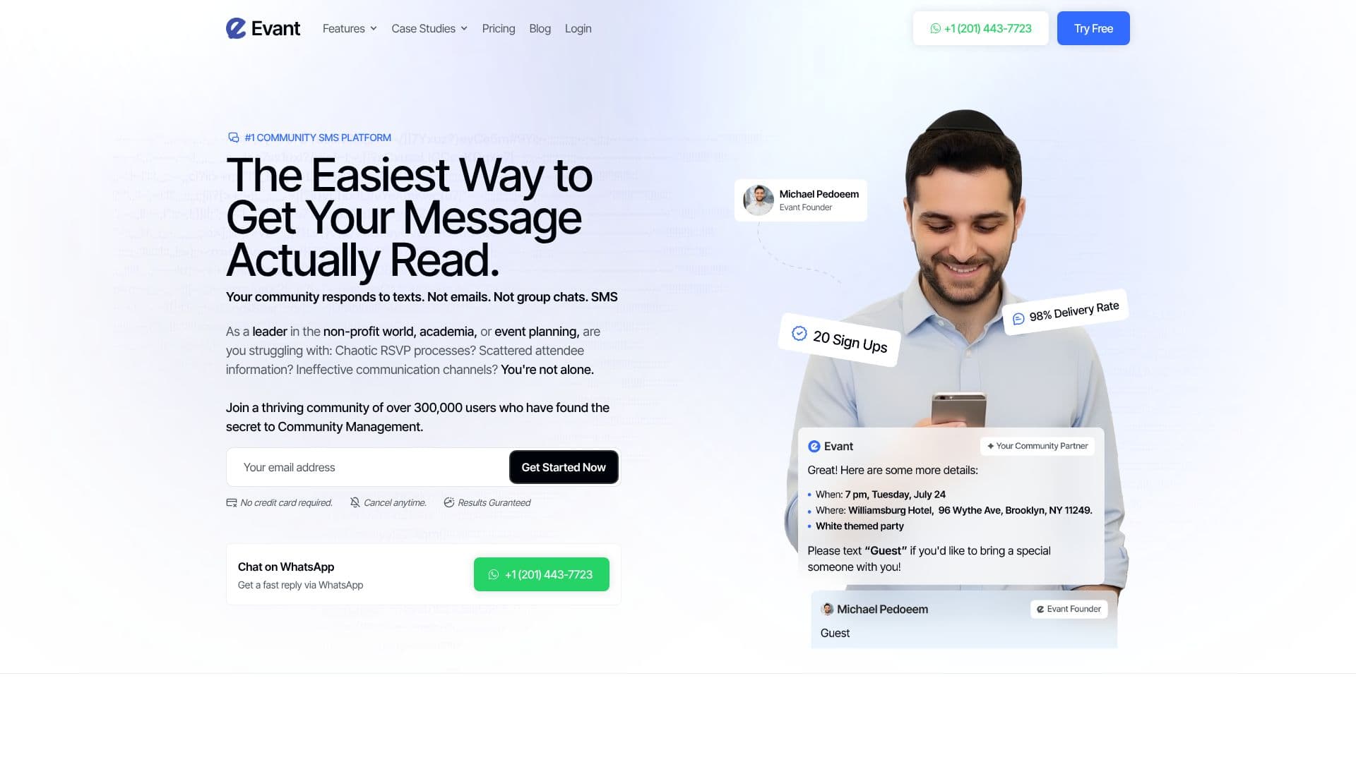 Evant: الرسائل القصيرة والرد عبر الرسائل النصية screenshot
