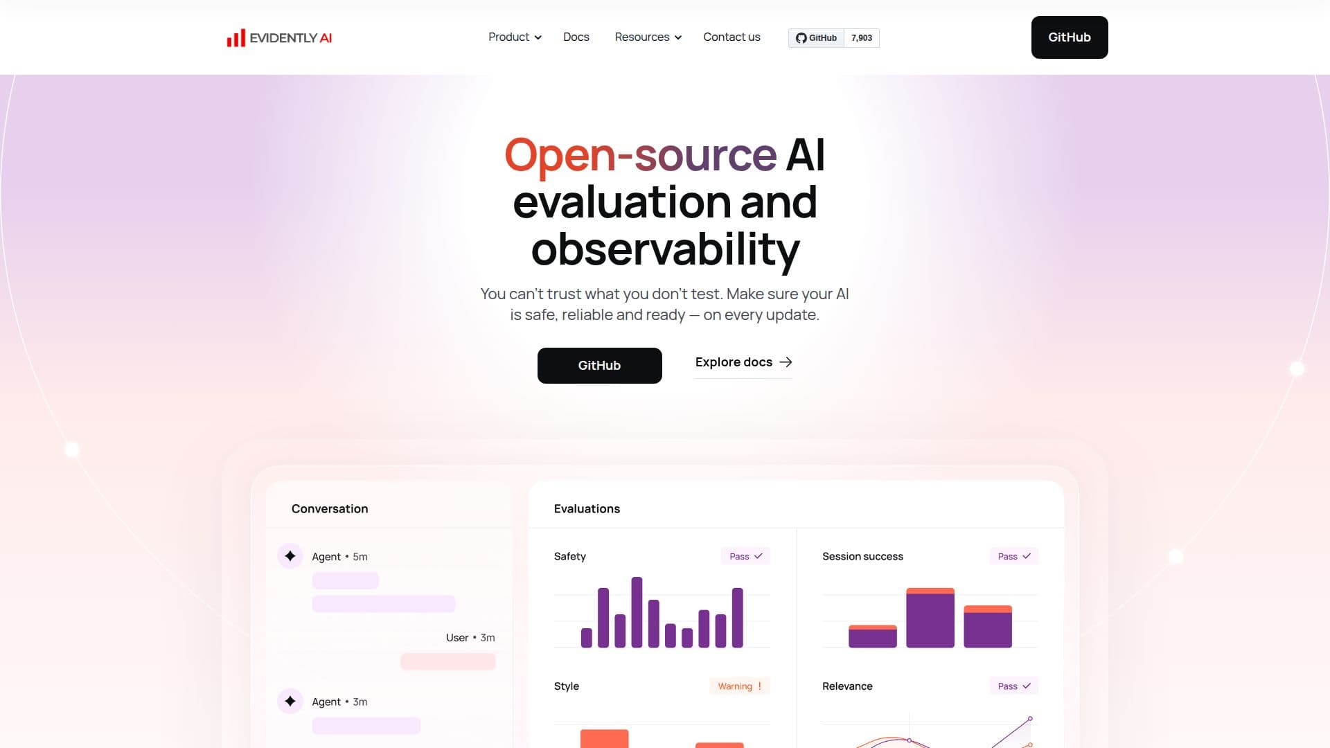 Evidently AI - Avaliação de IA de Código Aberto screenshot