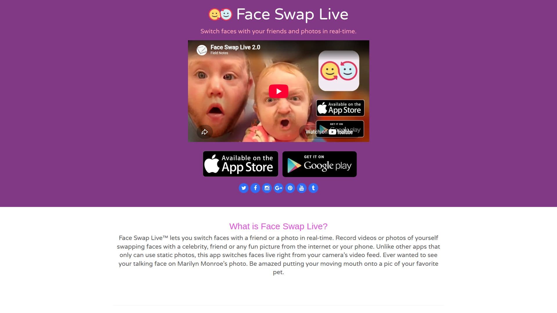 Face Swap LiveTM screenshot