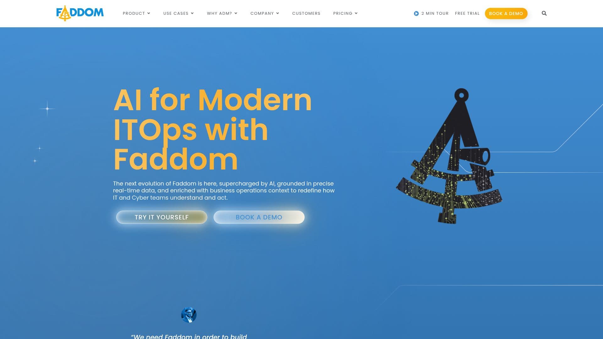 Faddom AI Platform screenshot