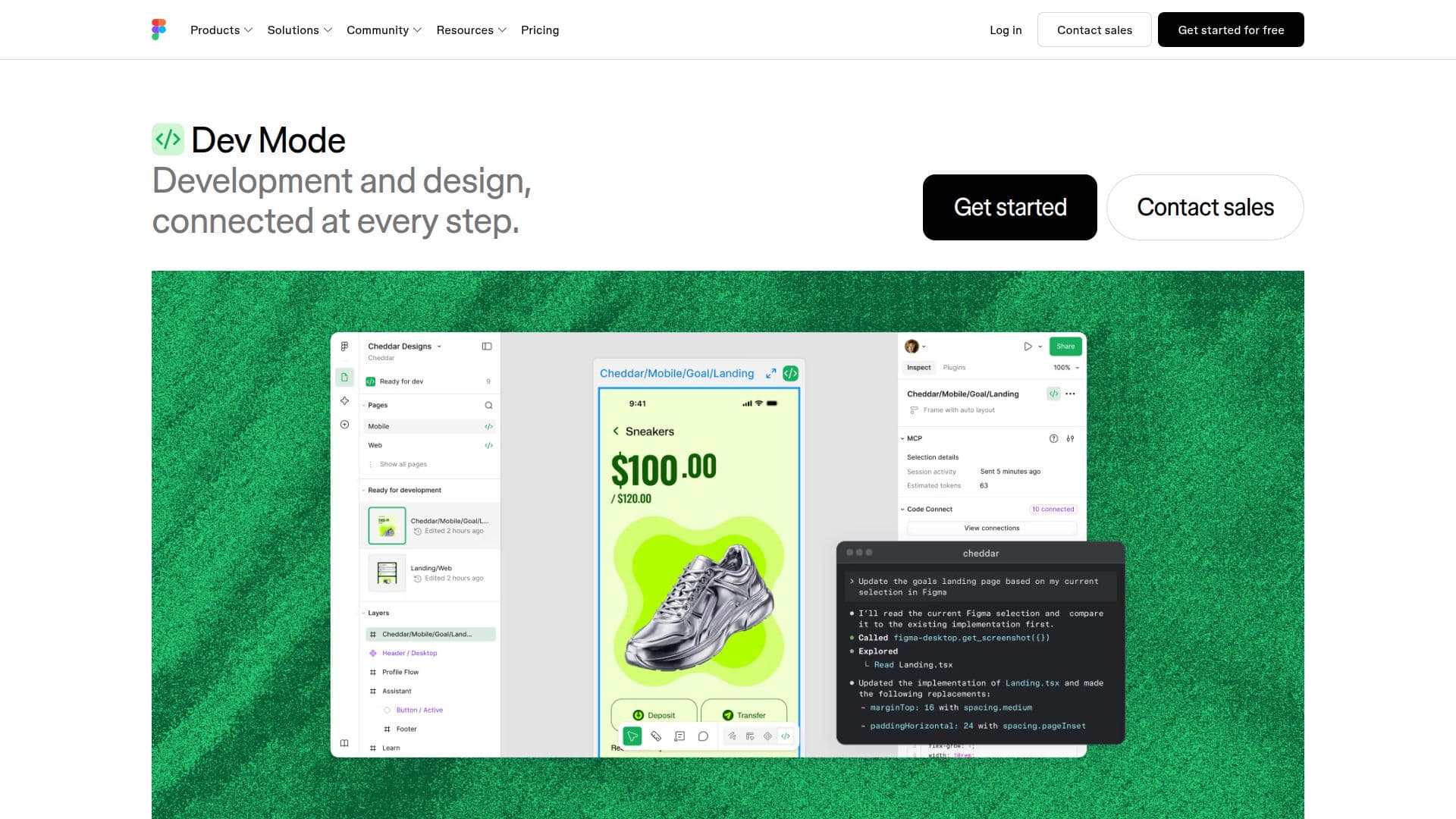 Figma Dev Mode screenshot