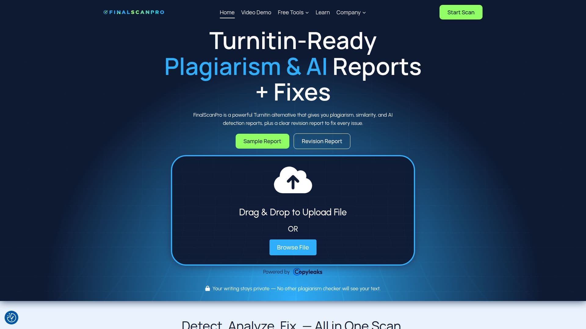 FinalScanPro — Alternativa ao Turnitin screenshot