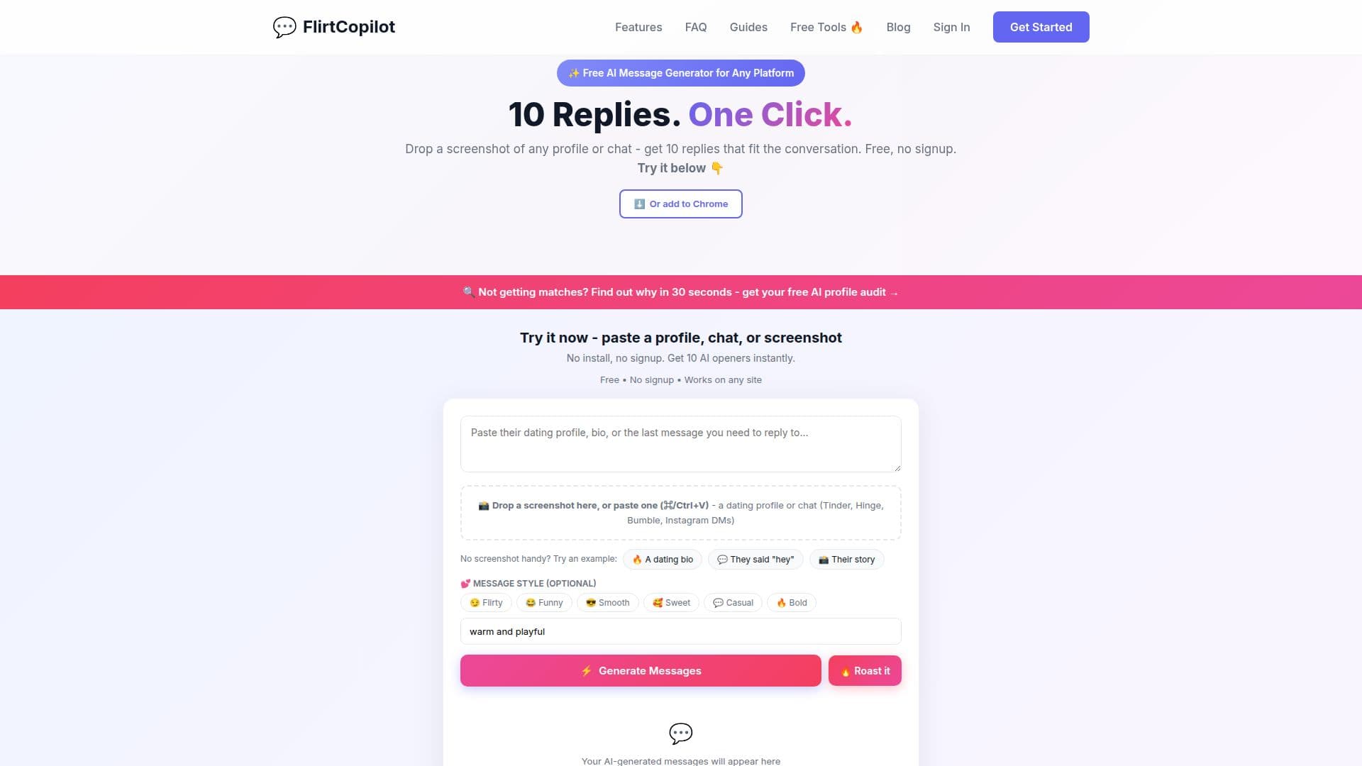 Flirt Copilot screenshot
