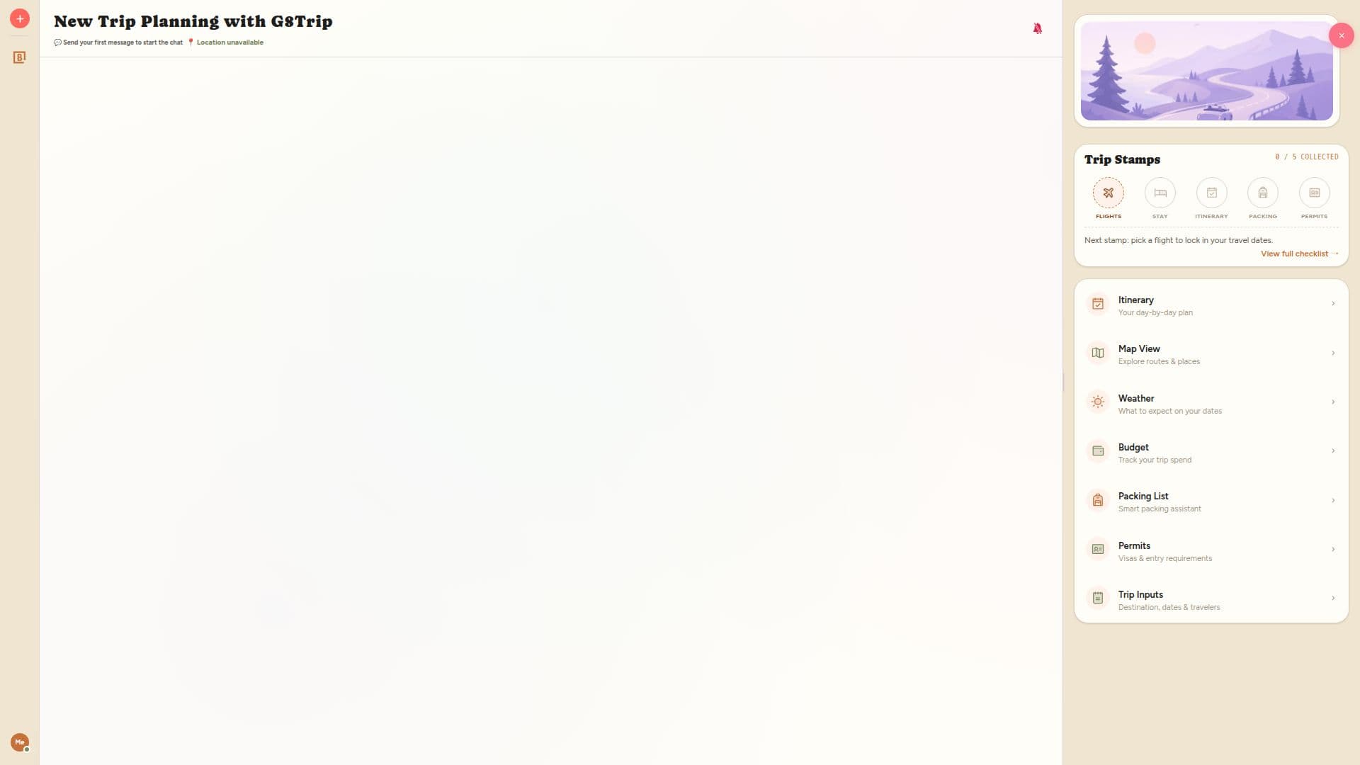G8Trip AI Planejador de Viagens screenshot