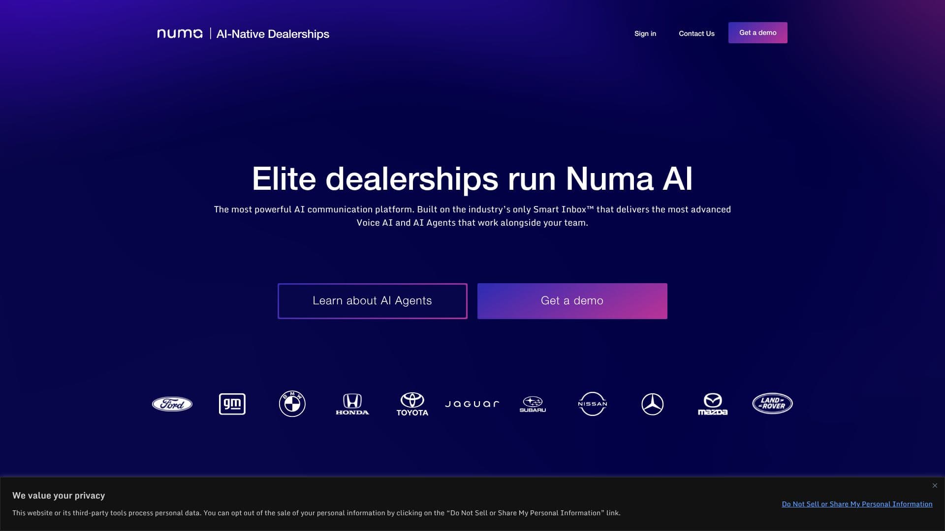 Numa AI para Concesionarios de Automóviles screenshot