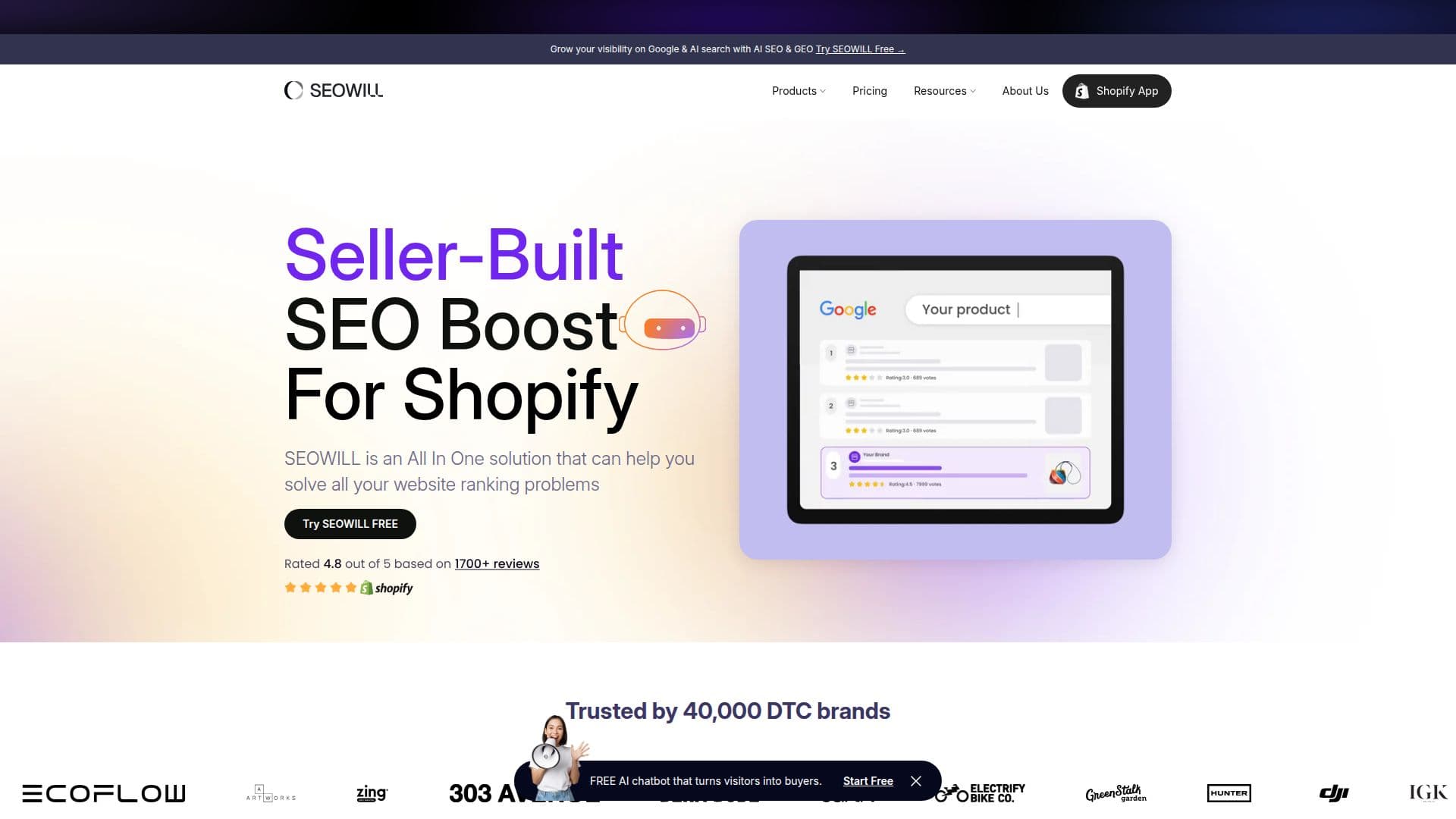 SEOWILL Ferramentas de SEO para Shopify screenshot