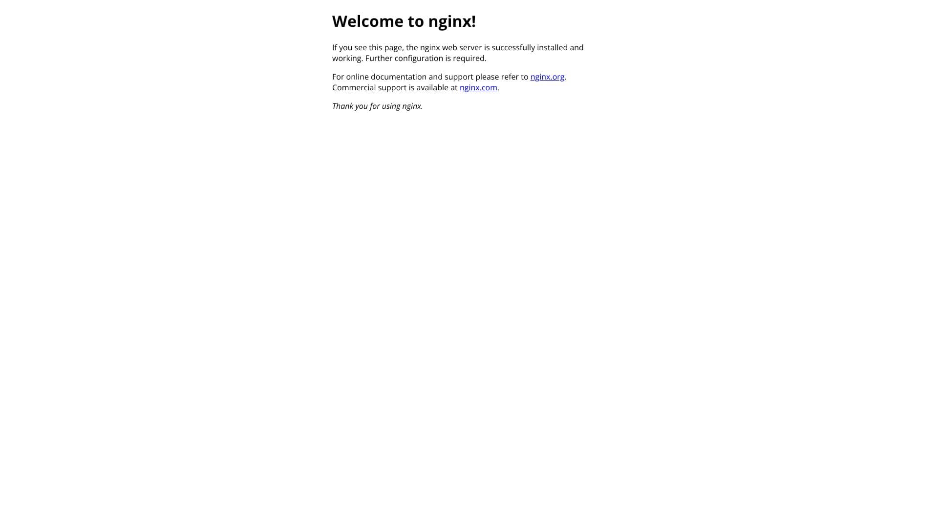 Servidor Web Nginx screenshot