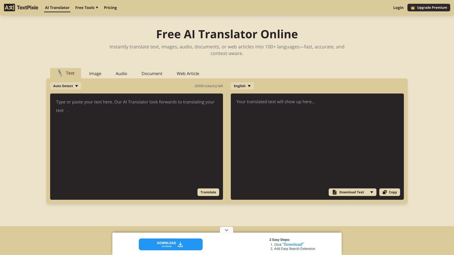 TextPixie AI Translator screenshot
