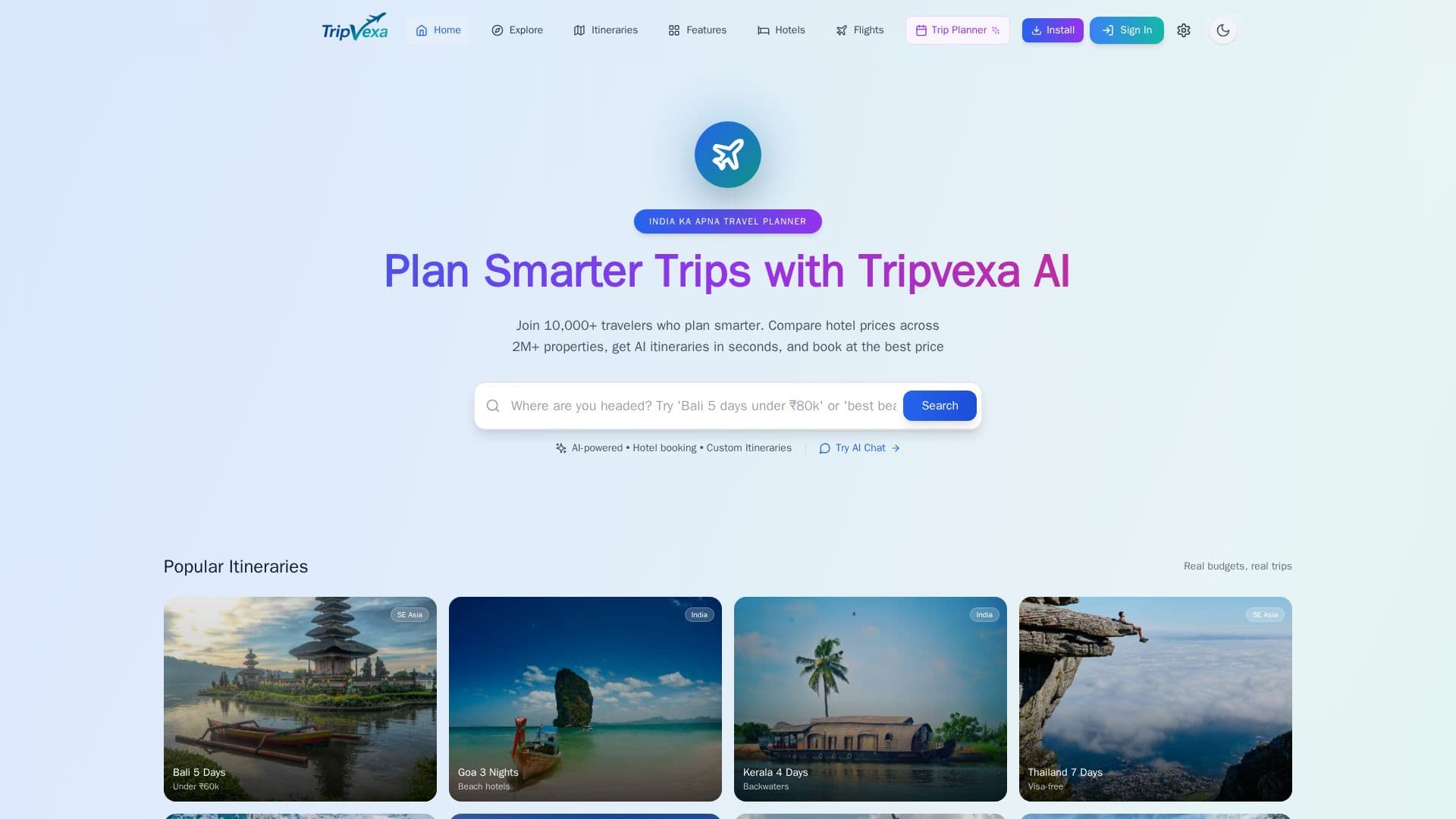 TripVexa screenshot