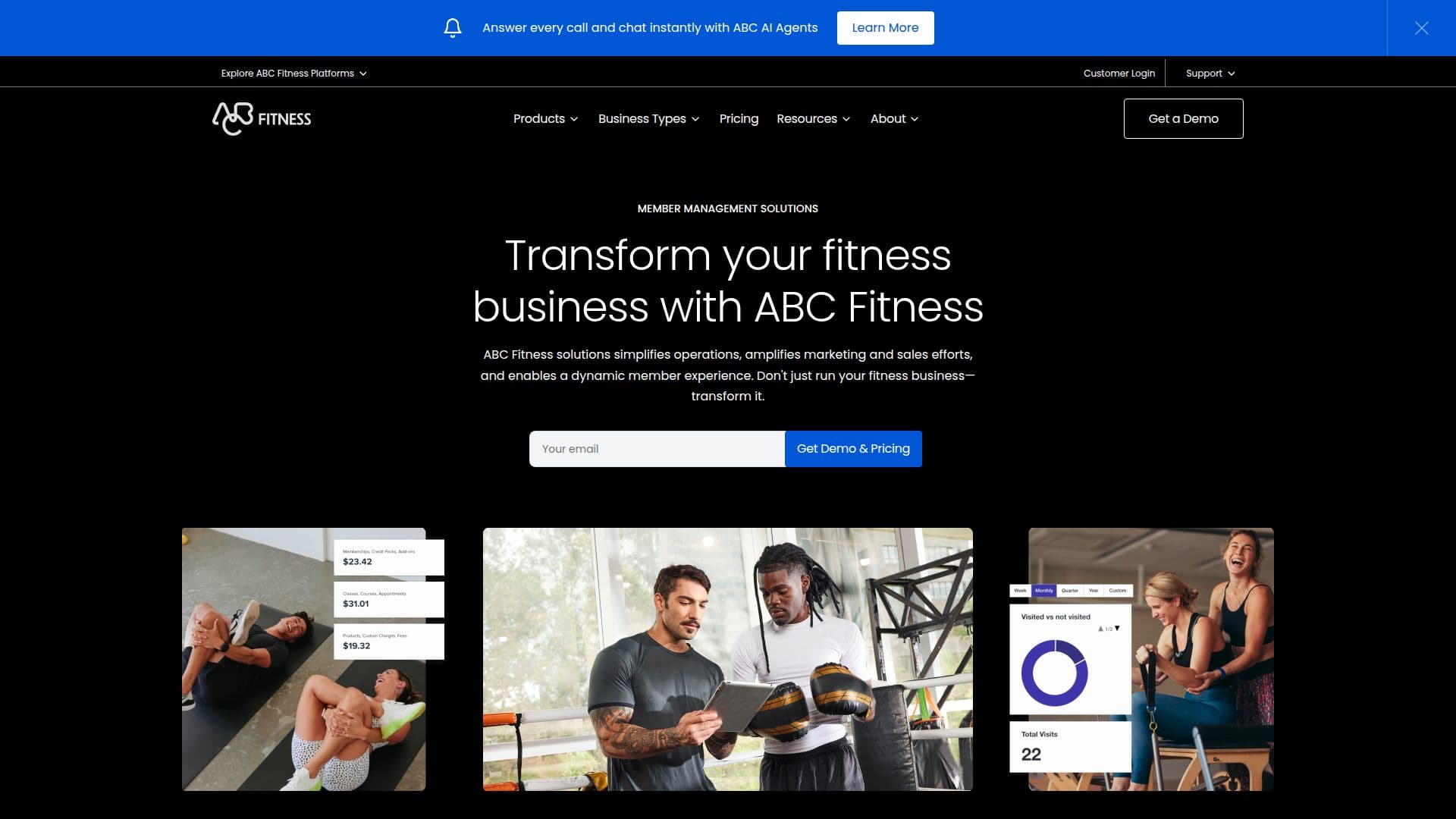 ABC Fitness Softwarelösungen screenshot