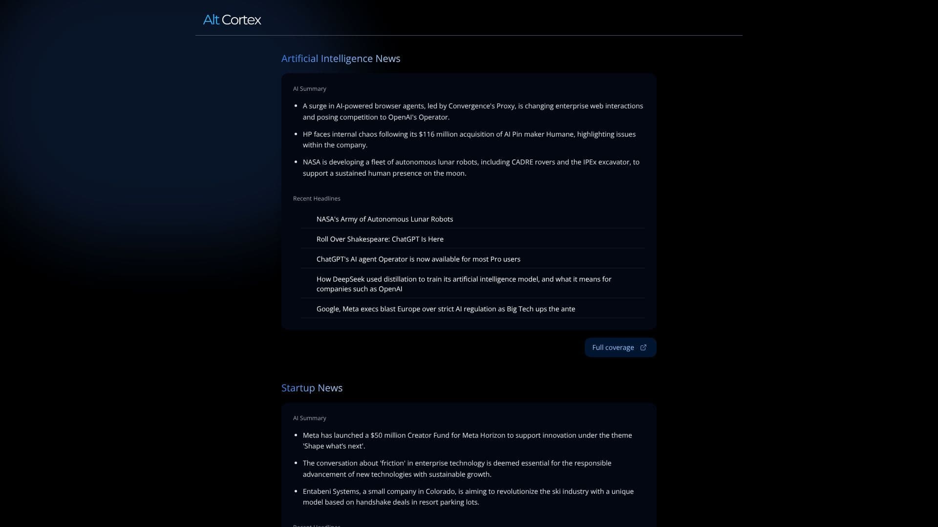 Alt Cortex screenshot