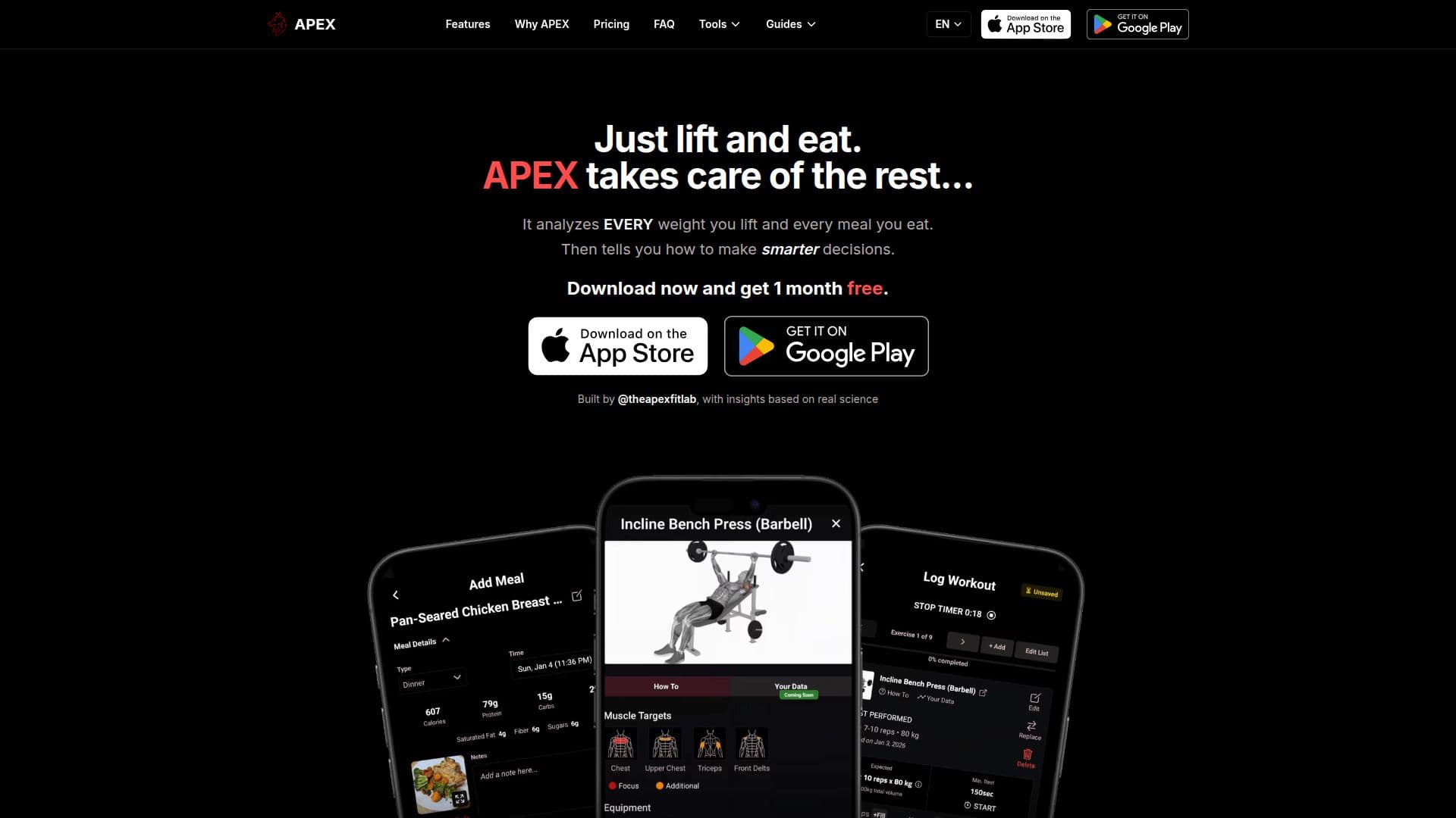 APEX : Coach de Levage et de Régime screenshot