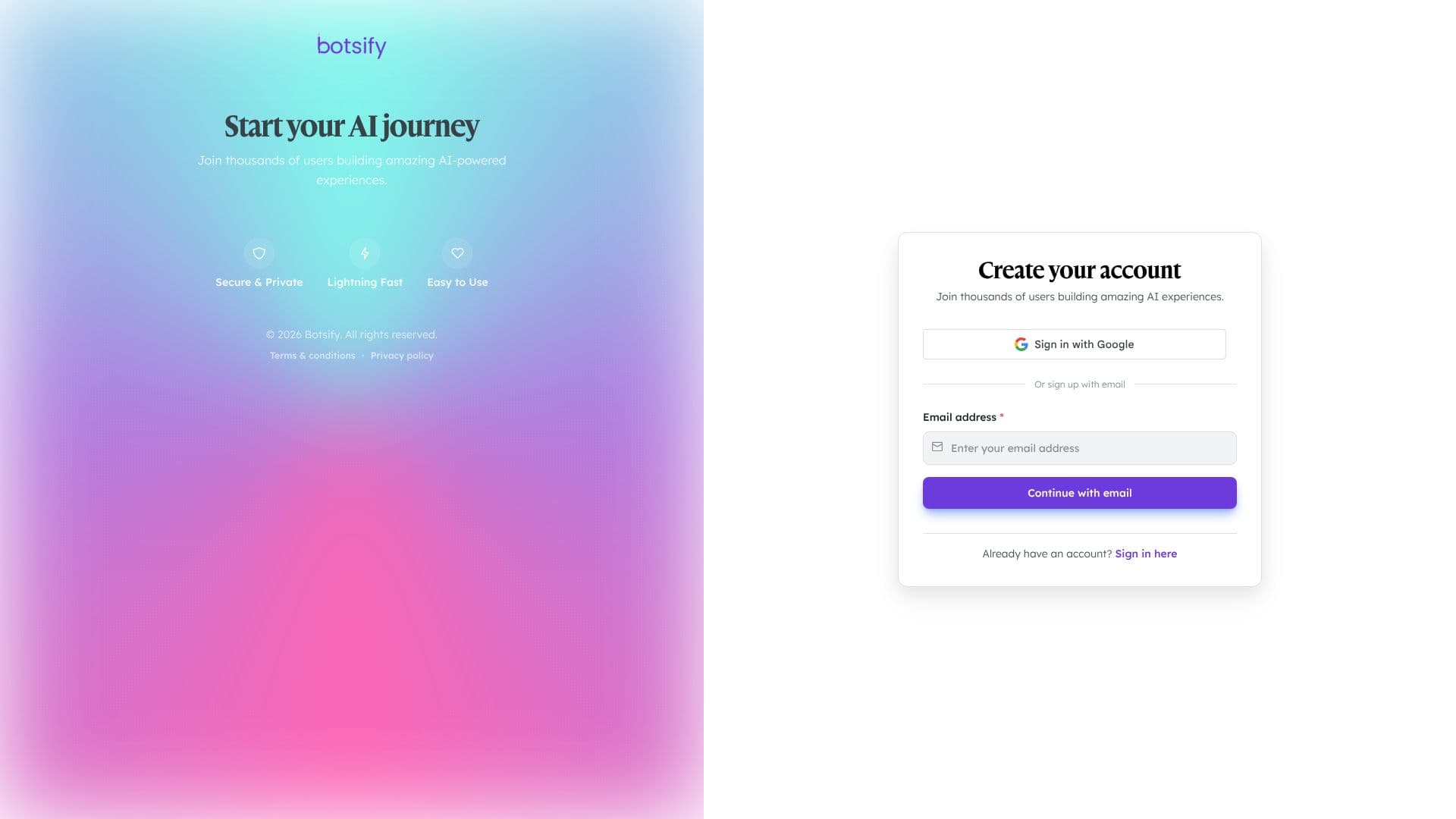 Botsify Agent screenshot